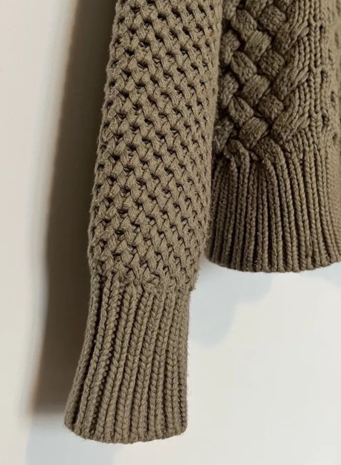 Acne Studios Acne Studios Ruth Air Large Chunky Cable Knit Raglan Sweater Size L / US 10 / IT 46 - 4 Thumbnail