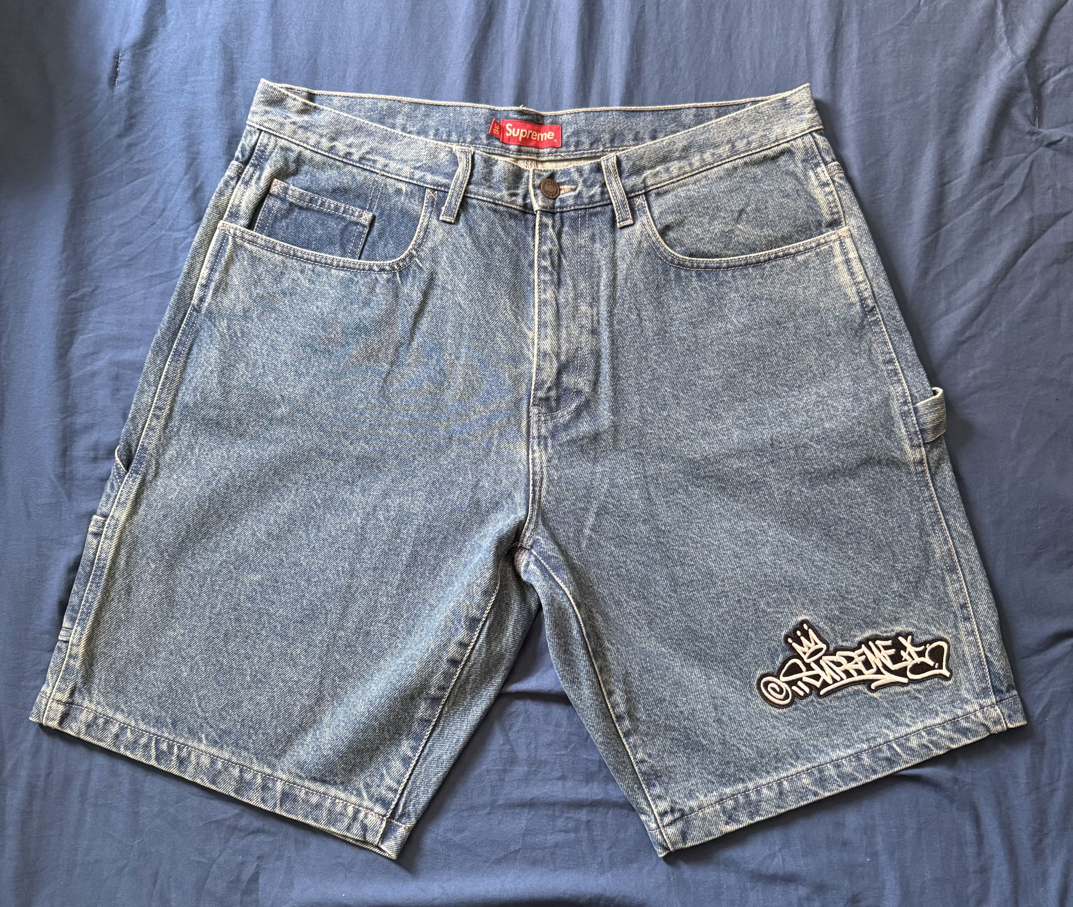 Supreme Supreme Shadows Baggy Denim Shorts Art Dealer 36 SS26