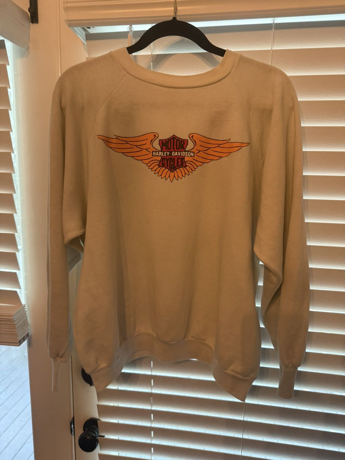 Harley Davidson Beautiful vintage Harley crew made in usa Size US XL / EU 56 / 4 - 1 Thumbnail