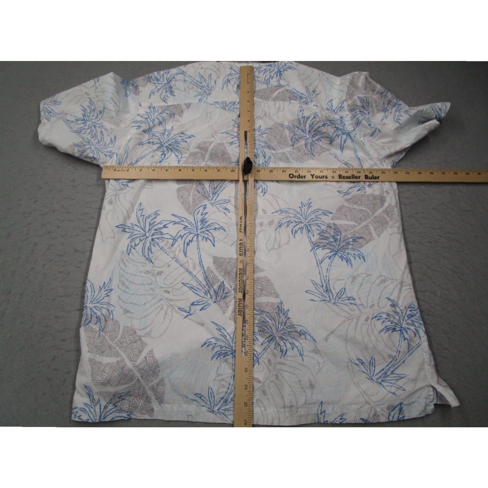 Quiksilver Quiksilver Waterman Shirt Mens Large White Hawaiian Floral Short Sleeve Button Up Size US L / EU 52-54 / 3 - 6 Thumbnail