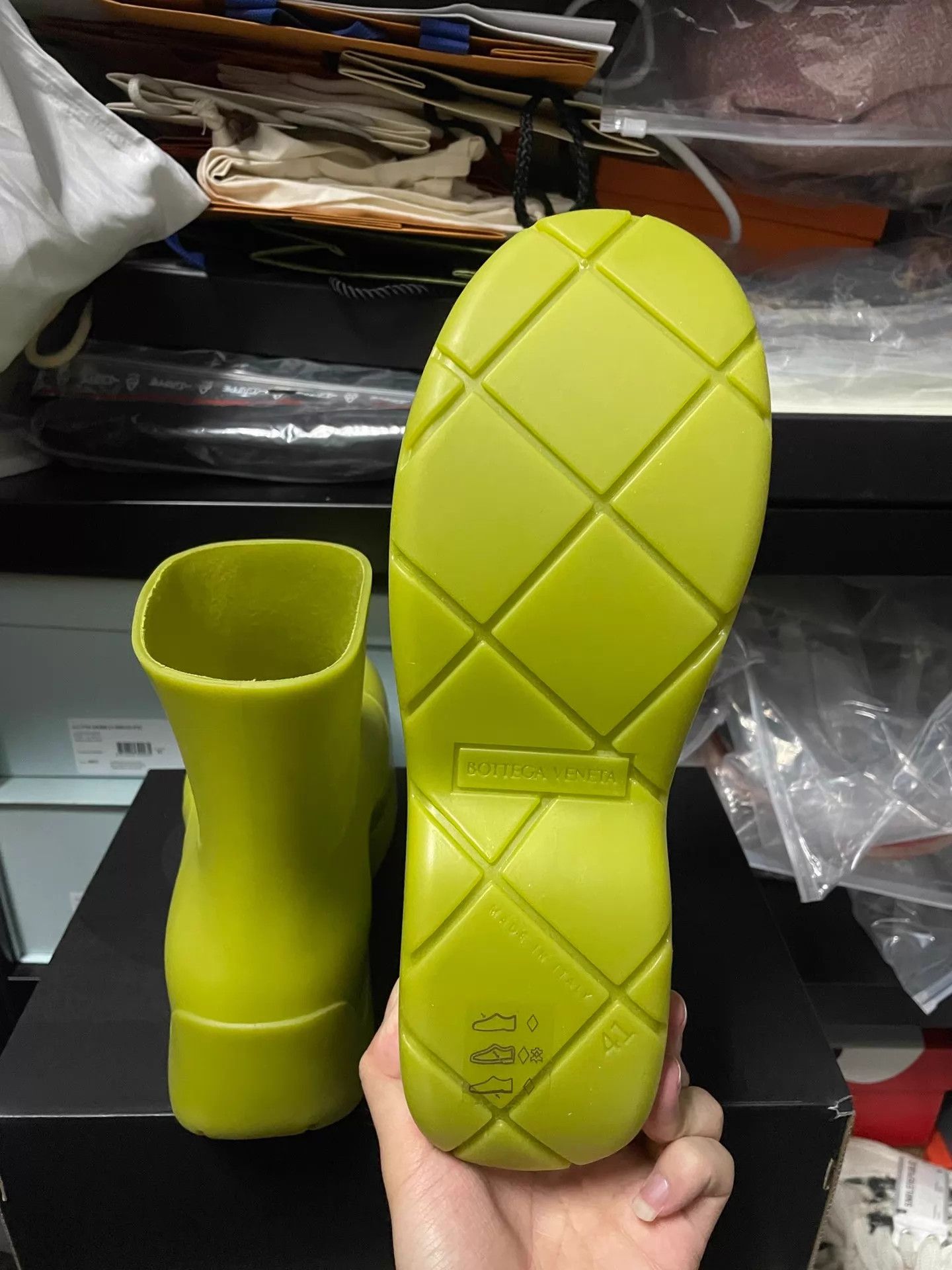 Bottega Veneta BV rain boots avocado green size 41 Size US 8 / EU 41 - 6 Thumbnail