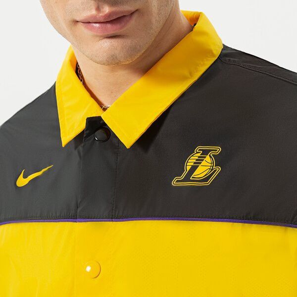 Nike Nike Los Angeles Lakers Courtside Loose Fit Black Jacket Size US XL / EU 56 / 4 - 4 Thumbnail