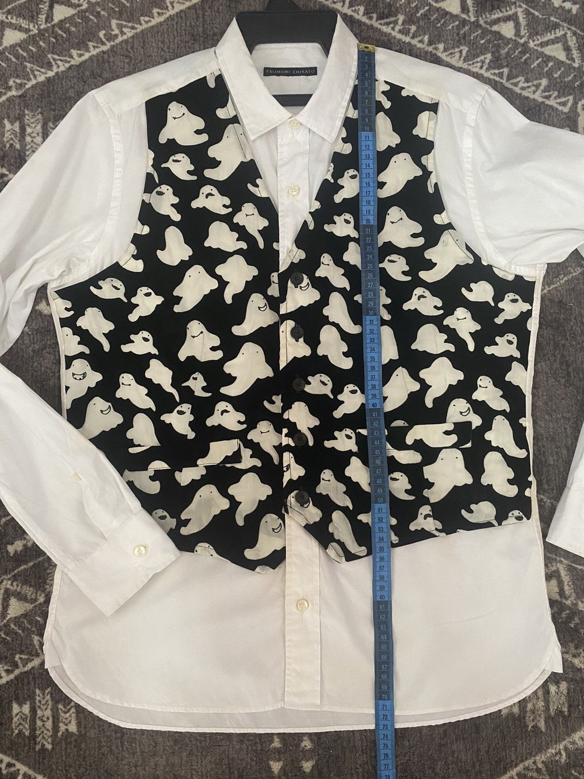 Issey Miyake × Tsumori Chisato CHISATO TSUMORI GIRE DOCKING SHIRT GHOST VEST PATERN Size US M / EU 48-50 / 2 - 15 Thumbnail