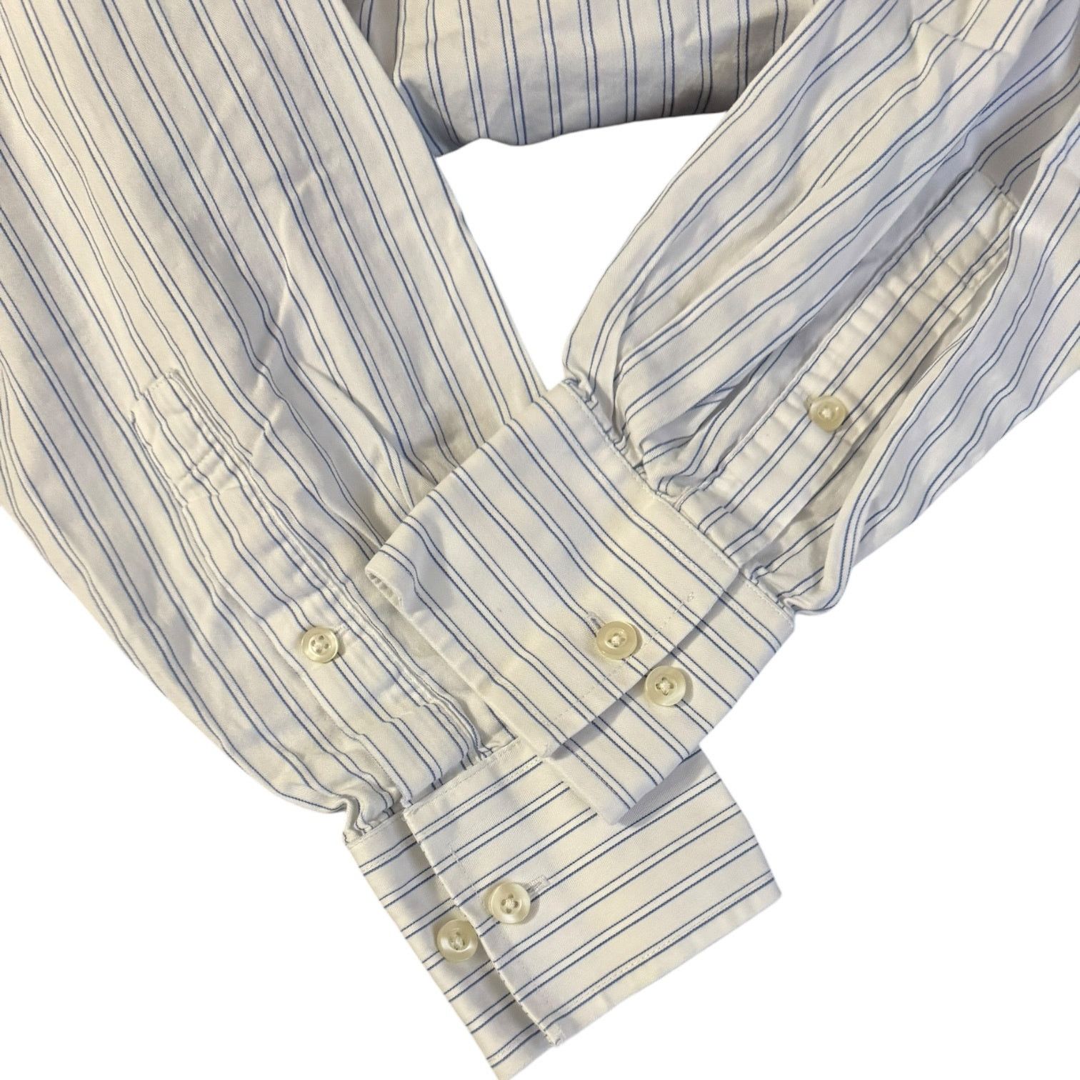 Michael Kors Michael Kors Striped Shirt Medium 15.5 White & Blue Stripes Size US M / EU 48-50 / 2 - 4 Thumbnail