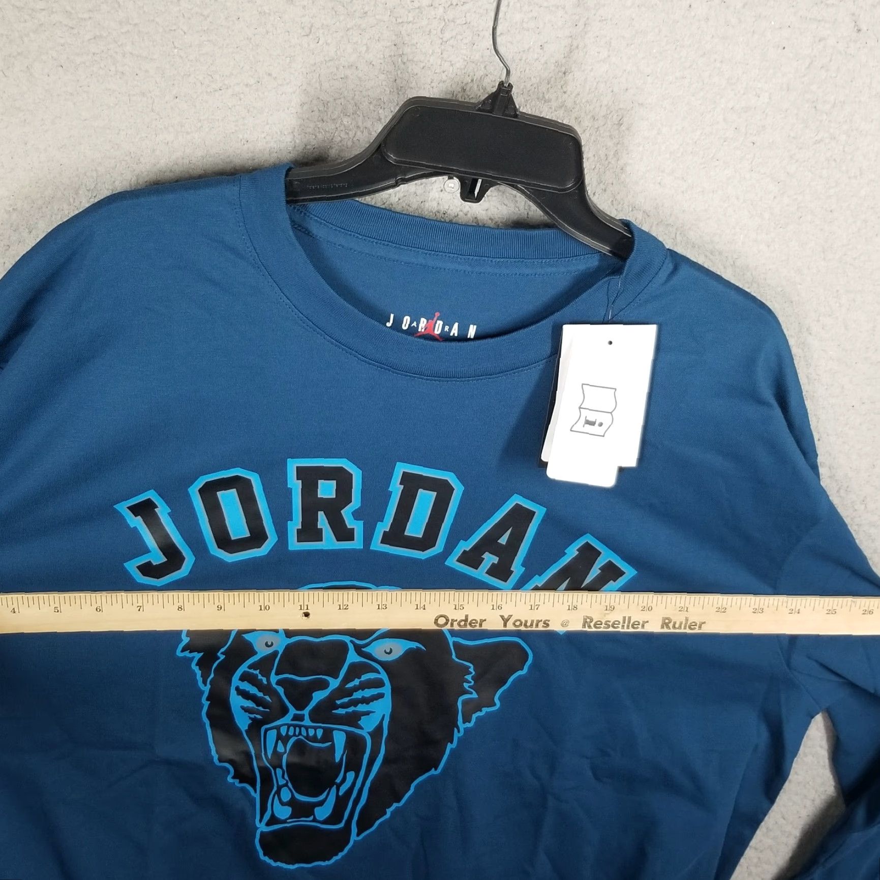 Nike Nike Jordan Shirt Women's Blue L/S Tiger XL Crew Neck Pullover 100% Cotton Loose Fit Activewear Basketball Size XL / US 12-14 / IT 48-50 - 6 Thumbnail