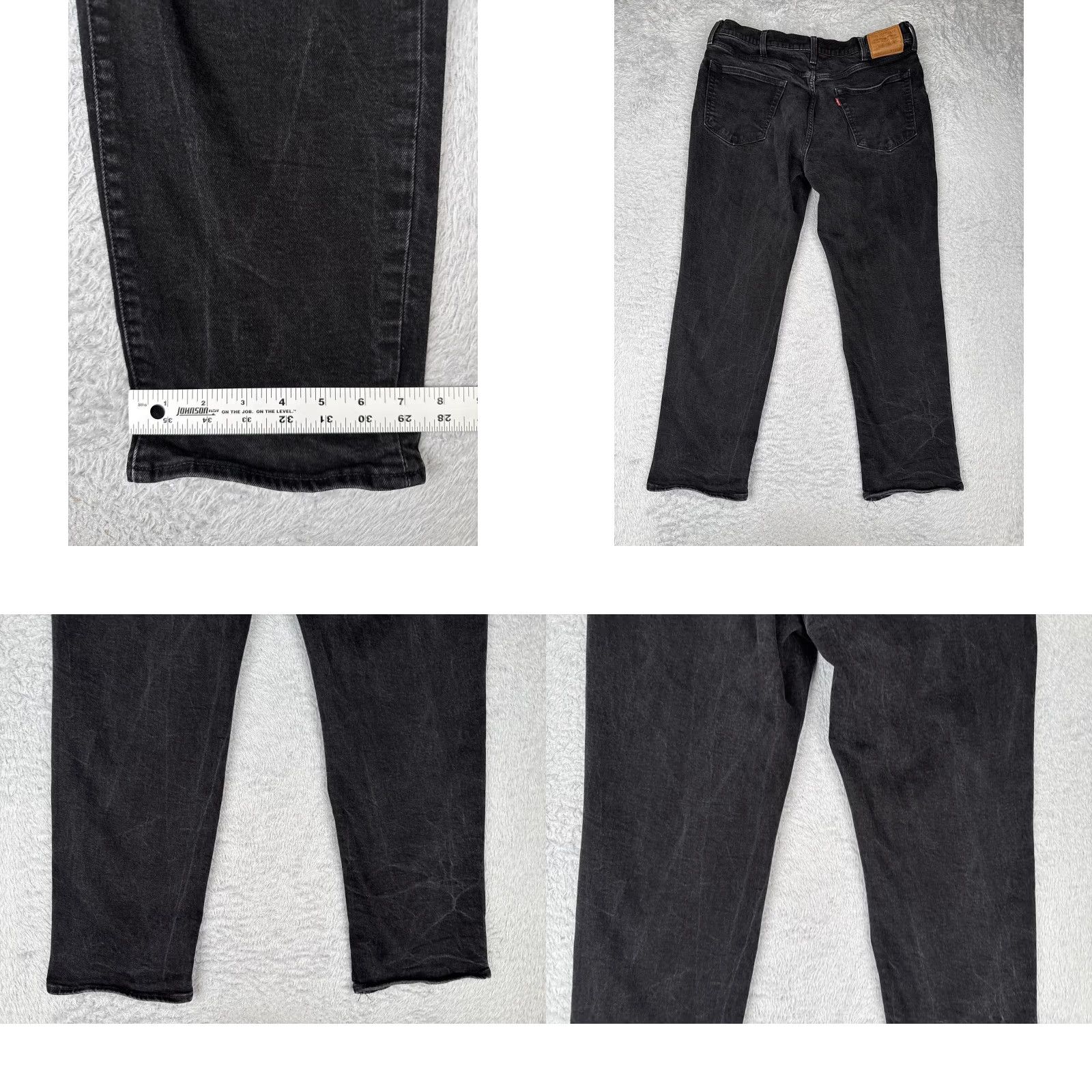 Levi's Levi's 541 Athletic Taper Jeans Men 38x30 Black Denim Stretch 5-Pocket Zip Fly Brand: Levi's 500 Series Regular Rise Mid Inseam 30 in Mens Size US 38 / EU 54 - 10 Thumbnail
