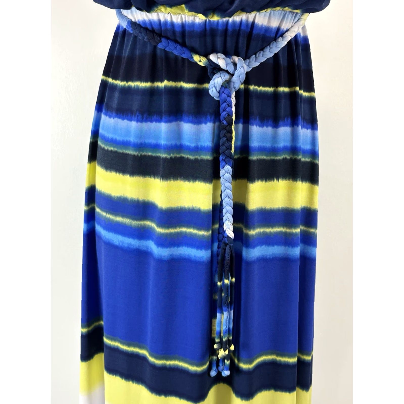 Vintage VINTAGE Chico's Women's Maxi Dress Sleeveless Belted Blue Casual Summer Spring Fall M Size M / US 6-8 / IT 42-44 - 6 Thumbnail