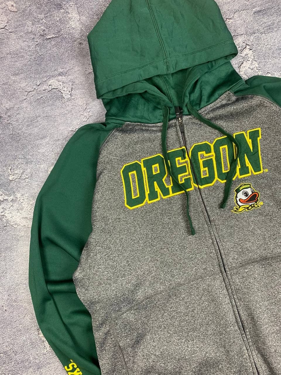 Champion Champion Oregon Ducks Full Zip Hoodie NCAA Sweatshirt Men's Size US L / EU 52-54 / 3 - 2 Thumbnail