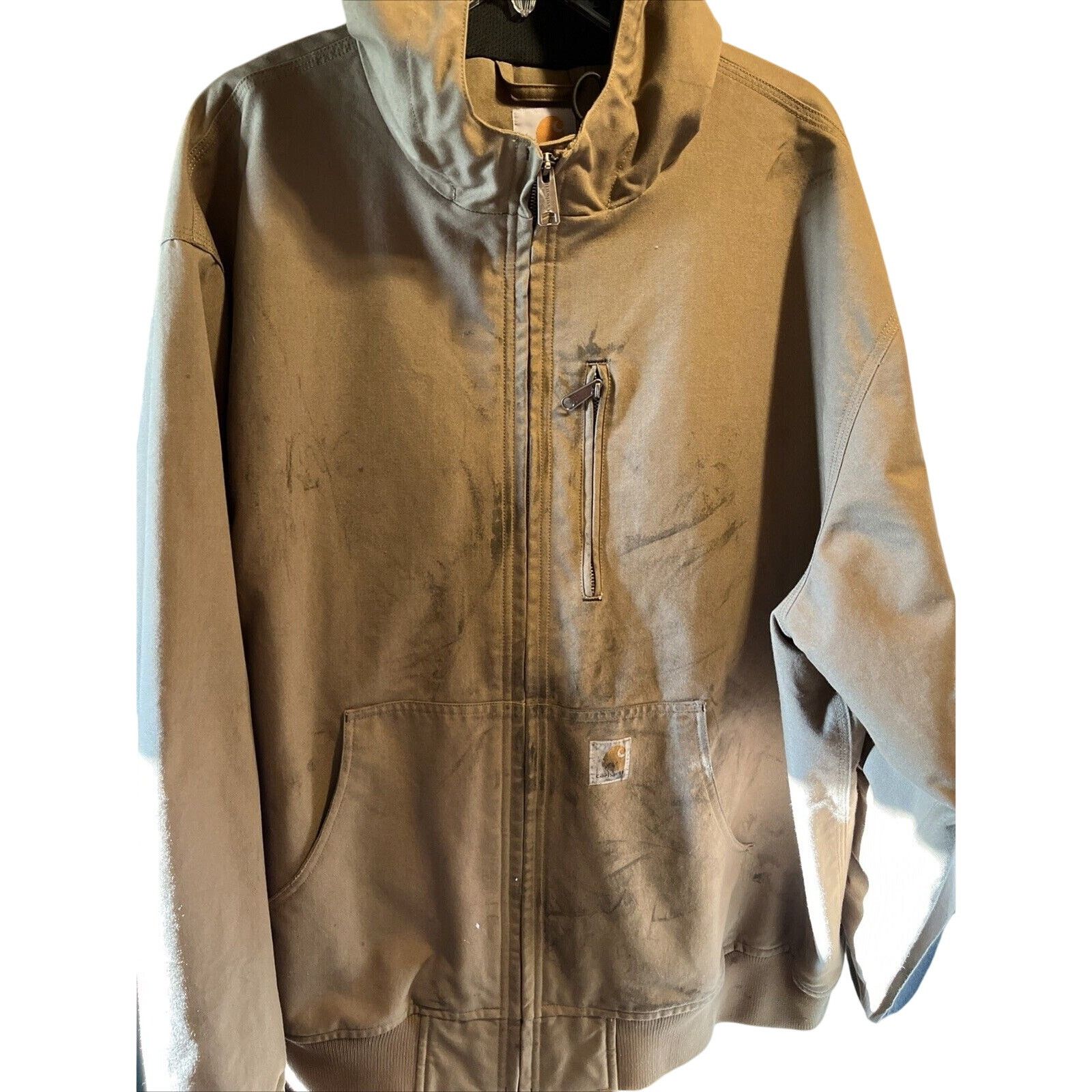 Carhartt Carhartt Men’s XXL Tan Brown Jacket Quick Duck Canvas Work Size US XXL / EU 58 / 5 - 1 Thumbnail