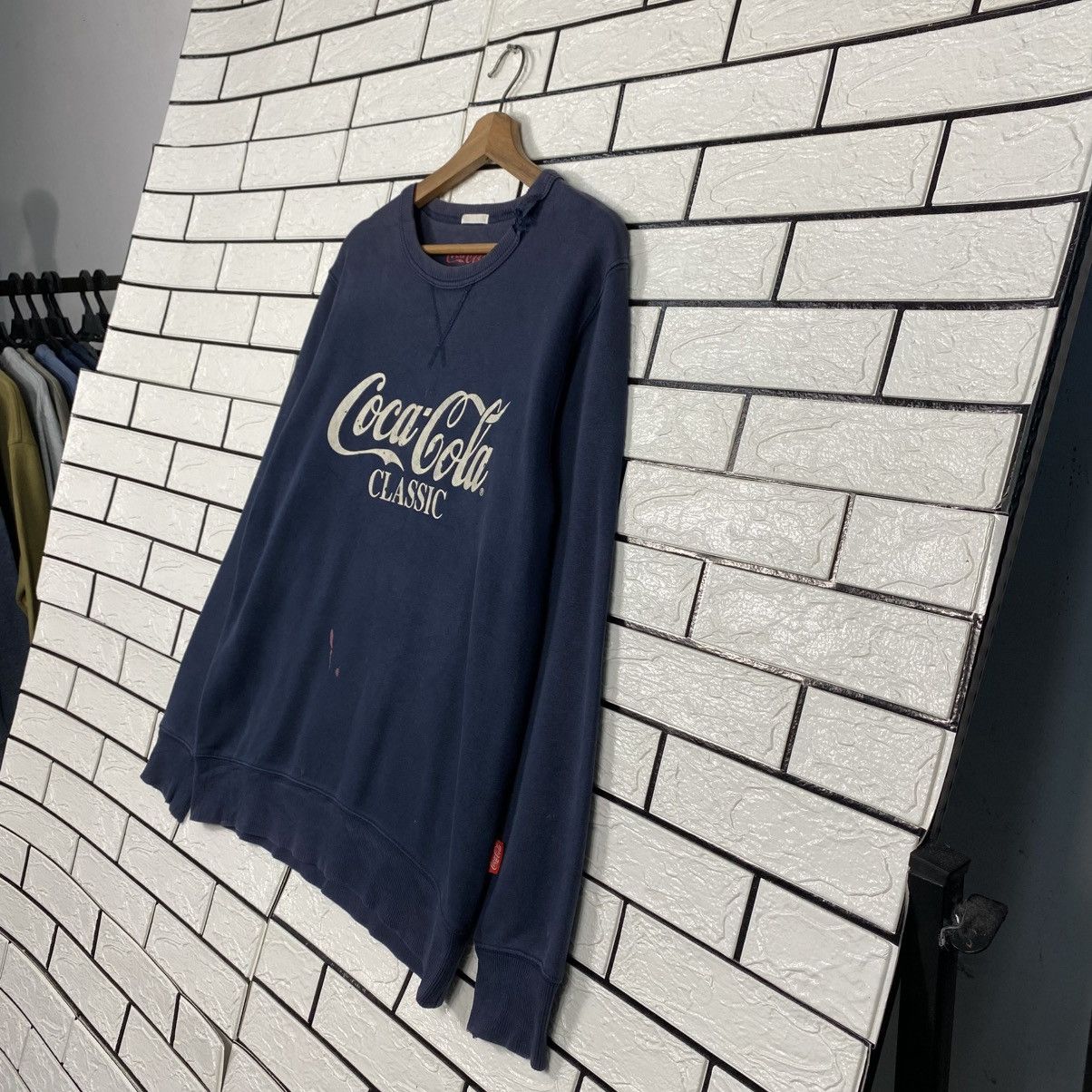 Japanese Brand Vintage Sweatshirt Coca Cola Big Logo Size US L / EU 52-54 / 3 - 3 Thumbnail