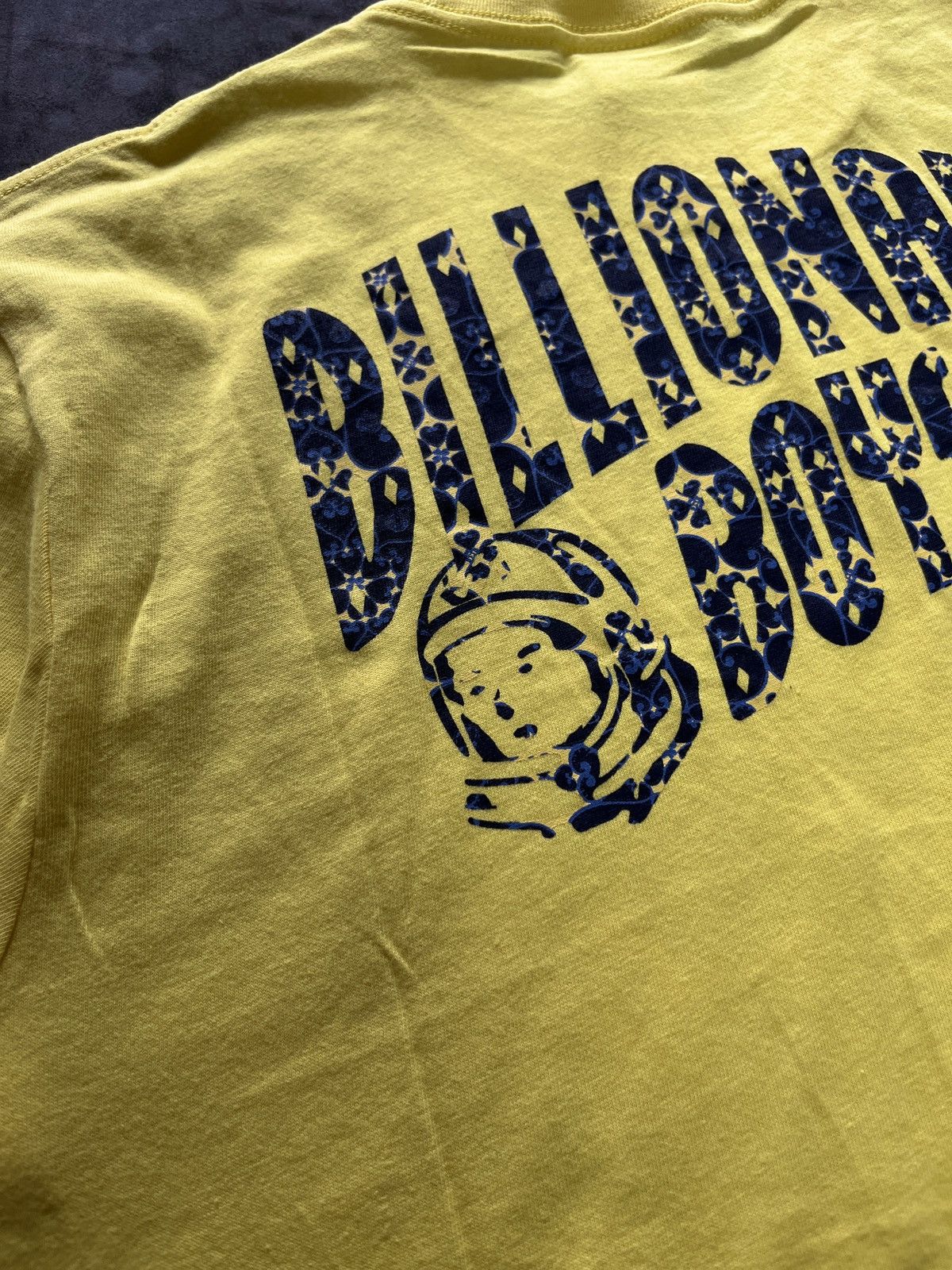 Billionaire Boys Club Rare Billionaire Boys Club BBC Helmet Logo Yellow T-Shirt M Size US M / EU 48-50 / 2 - 7 Thumbnail