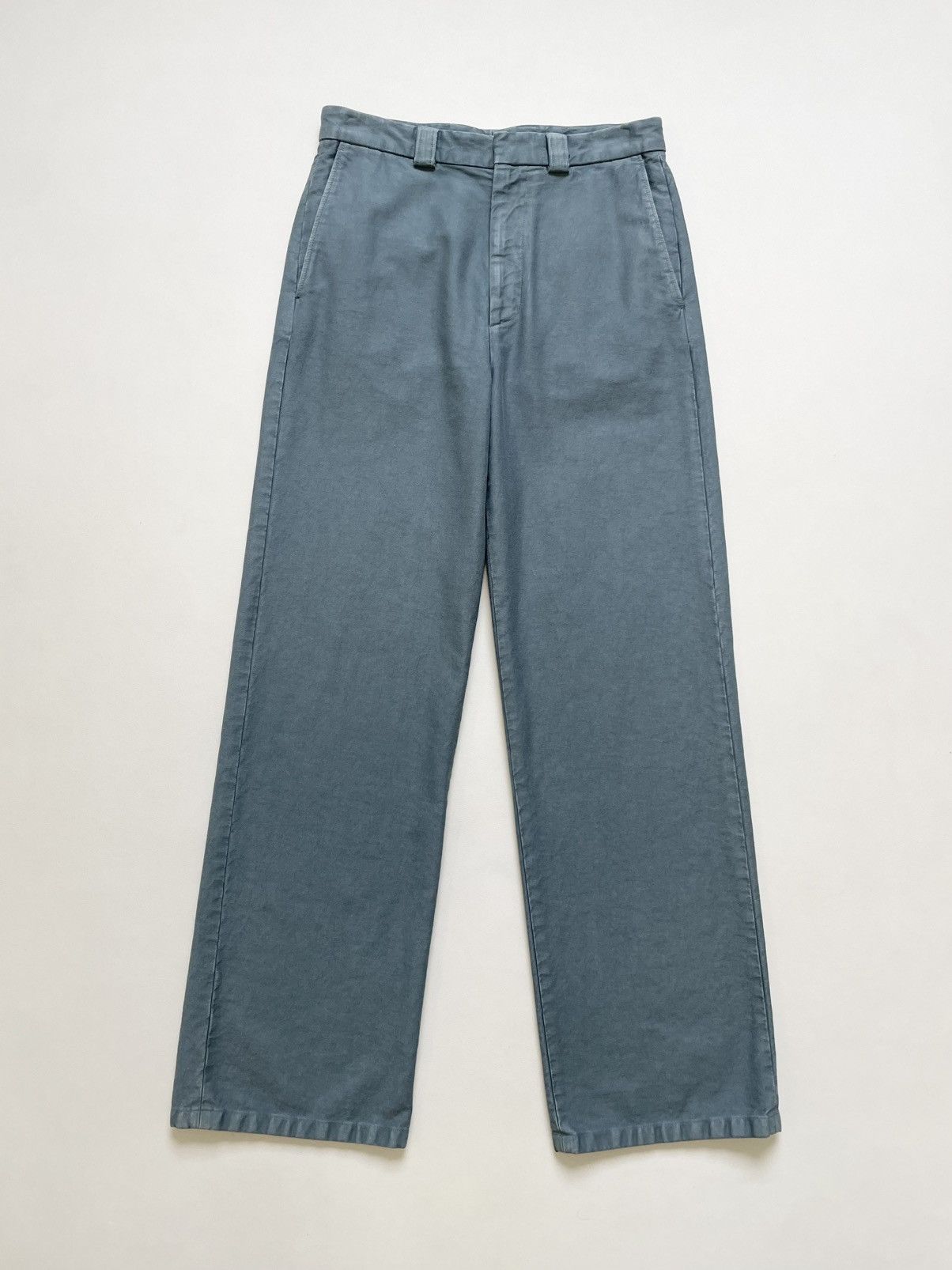 Dries Van Noten Sample ‘Washed Blue’ Wide Leg Utility Pants Size US 32 / EU 48 - 1 Thumbnail