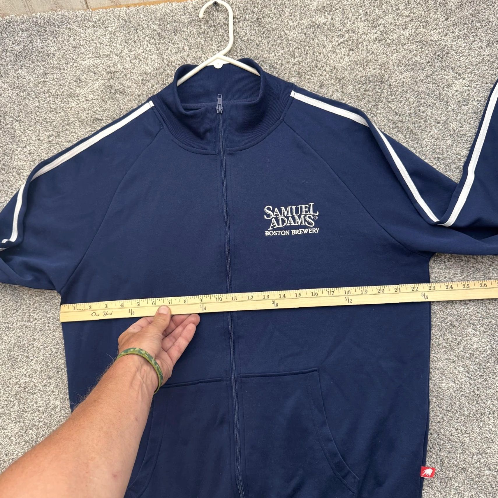 Vintage VINTAGE Samuel Adams Boston Brewery Jacket Mens XL Navy Blue Track Full Zip Beer Promo Size US XL / EU 56 / 4 - 4 Thumbnail