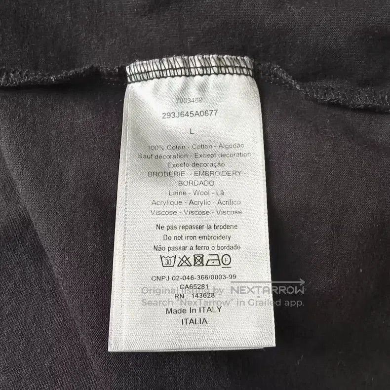 Dior Dior Pocket letter embroidery round-neck short-sleeved T-s Size US L / EU 52-54 / 3 - 4 Thumbnail