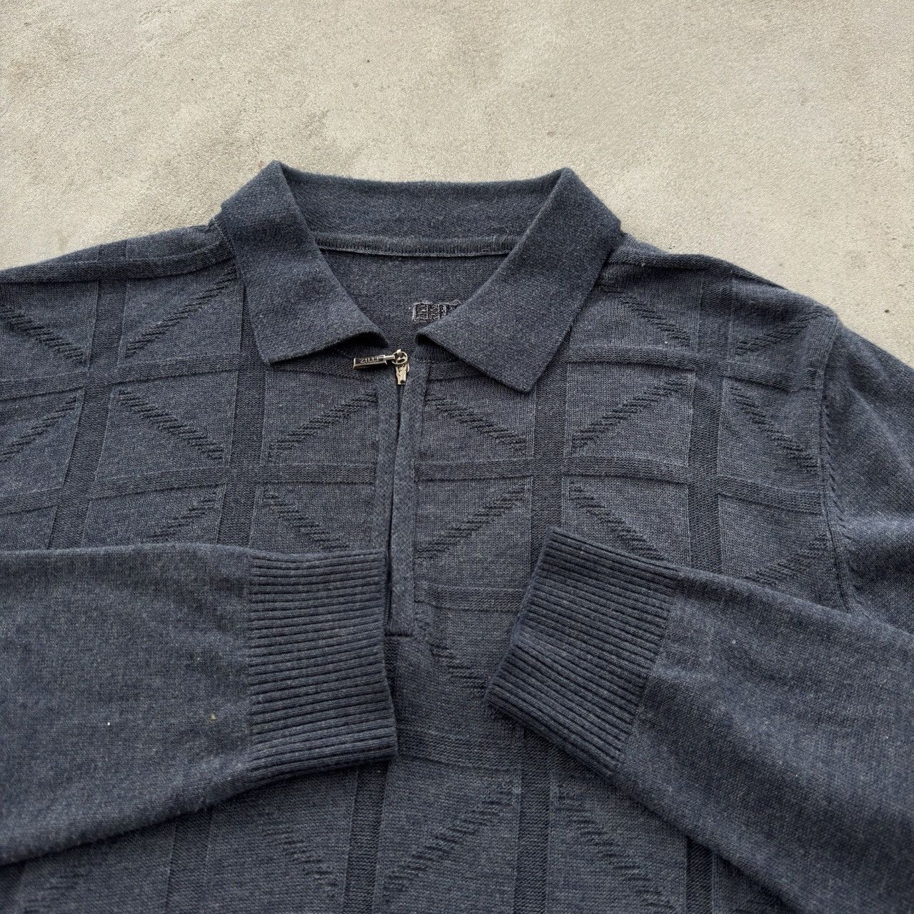 Zilli Vintage 90s Zilli Quarter Zip Sweater Size US M / EU 48-50 / 2 - 4 Thumbnail