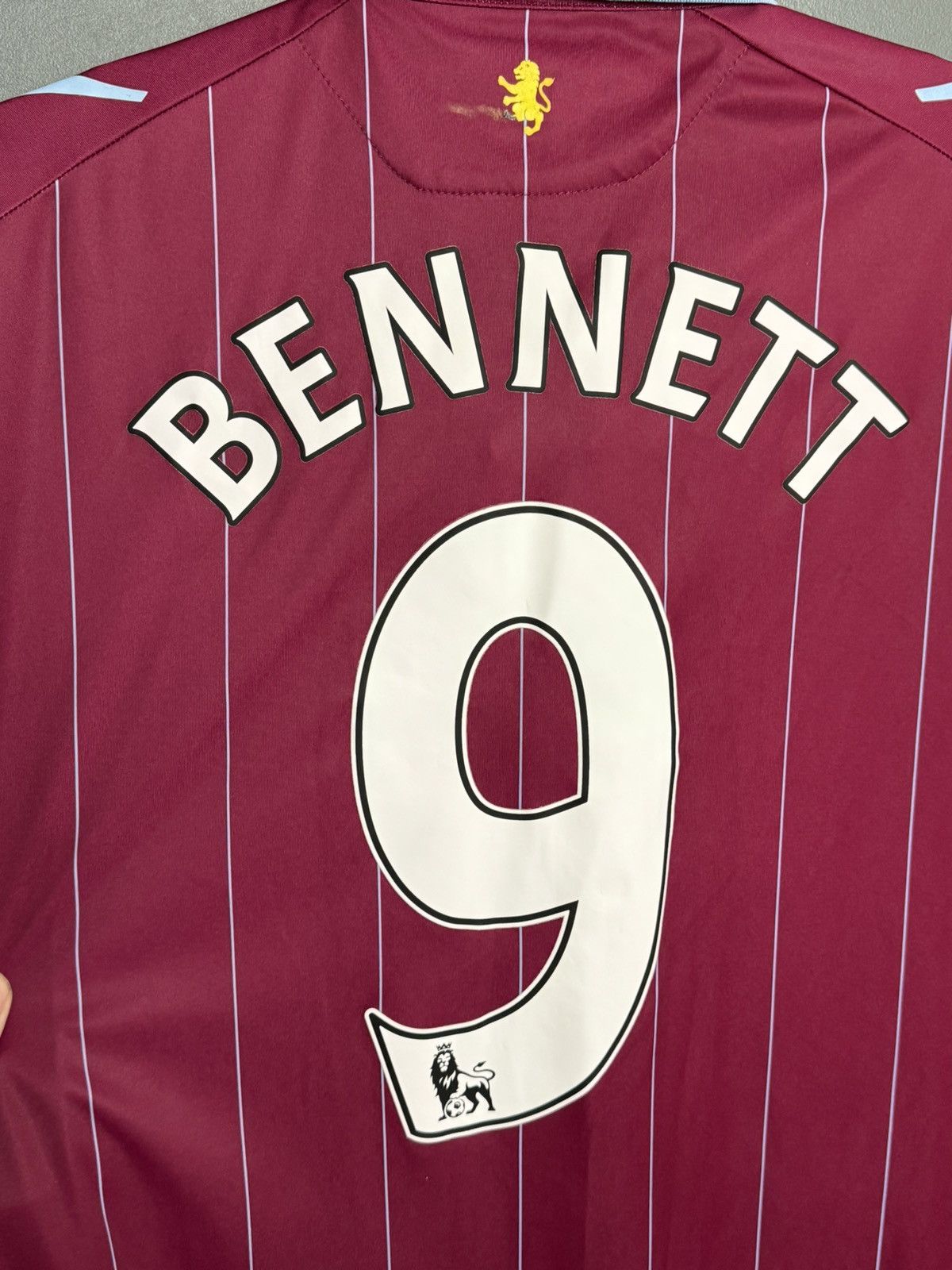 Macron Aston Villa 14/15 Home Bennett Football Jersey Size US XL / EU 56 / 4 - 3 Thumbnail
