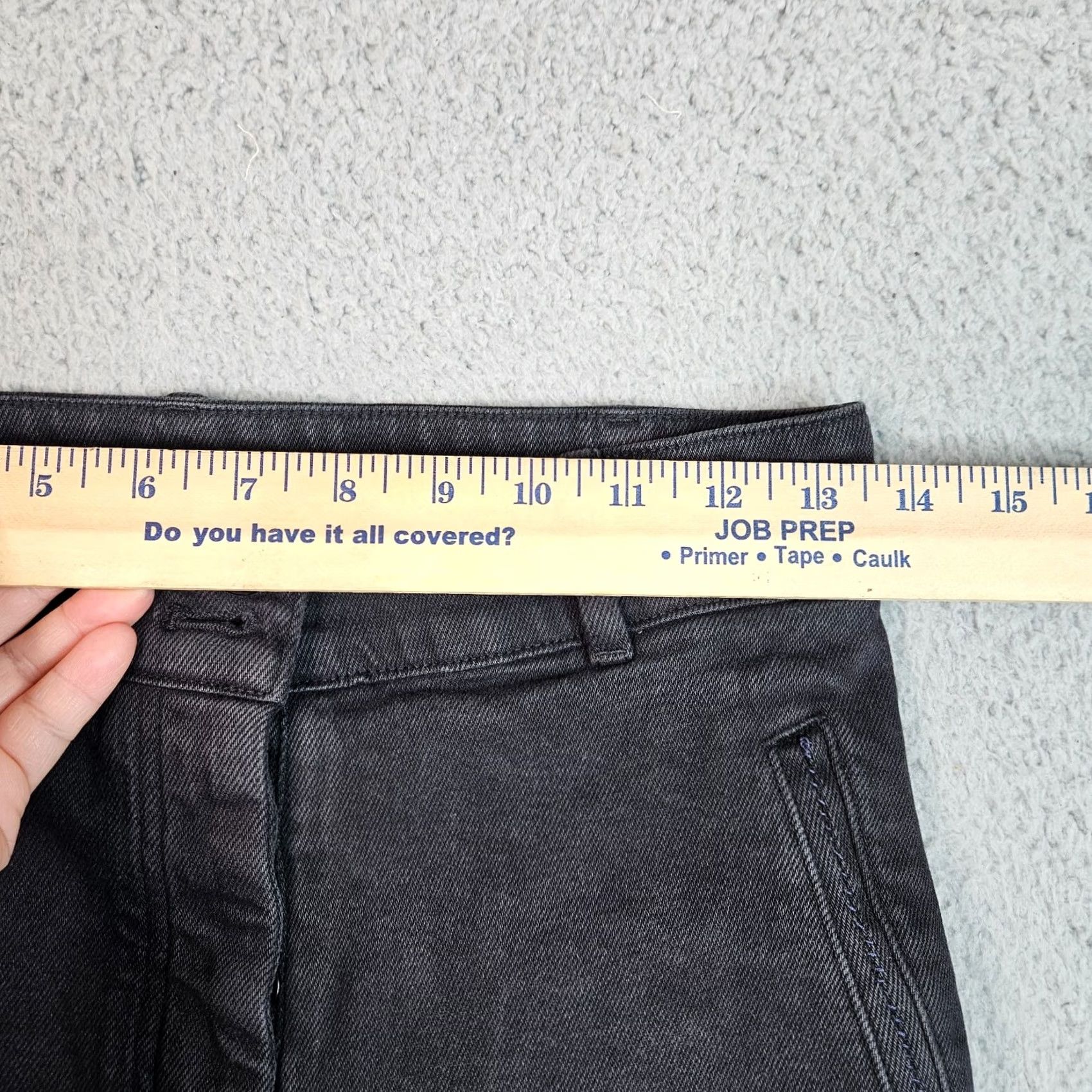 Vintage Wilfred Free Women’s Black Button Fly Cargo Denim Pants Size 6 - Regular, Inseam 27, High Rise, Belted, Cadro? Size 28" / US 6 / IT 42 - 5 Thumbnail