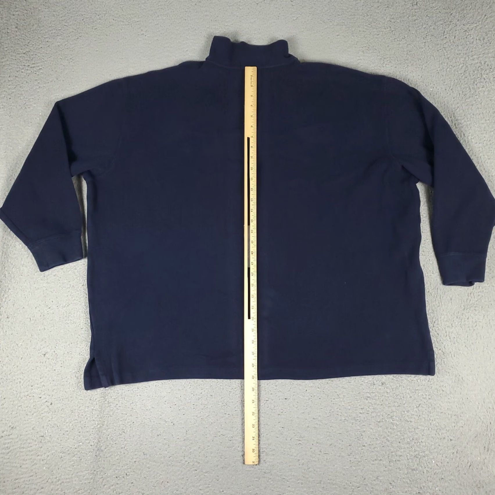 Ralph Lauren Ralph Lauren Sweater Mens 3XB Big & Tall Blue Cotton 1/4 Zip Pullover Logo Size US XXL / EU 58 / 5 - 7 Thumbnail