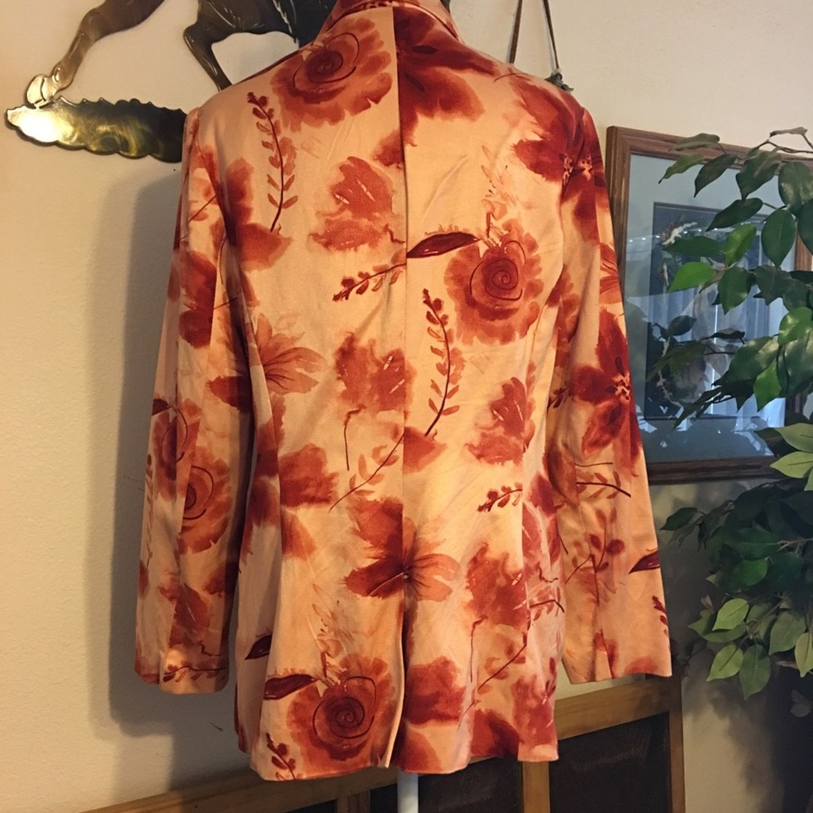 Vintage Newport News floral soft lined jacket 16 Size XXL / US 16-18 / IT 52-54 - 4 Thumbnail