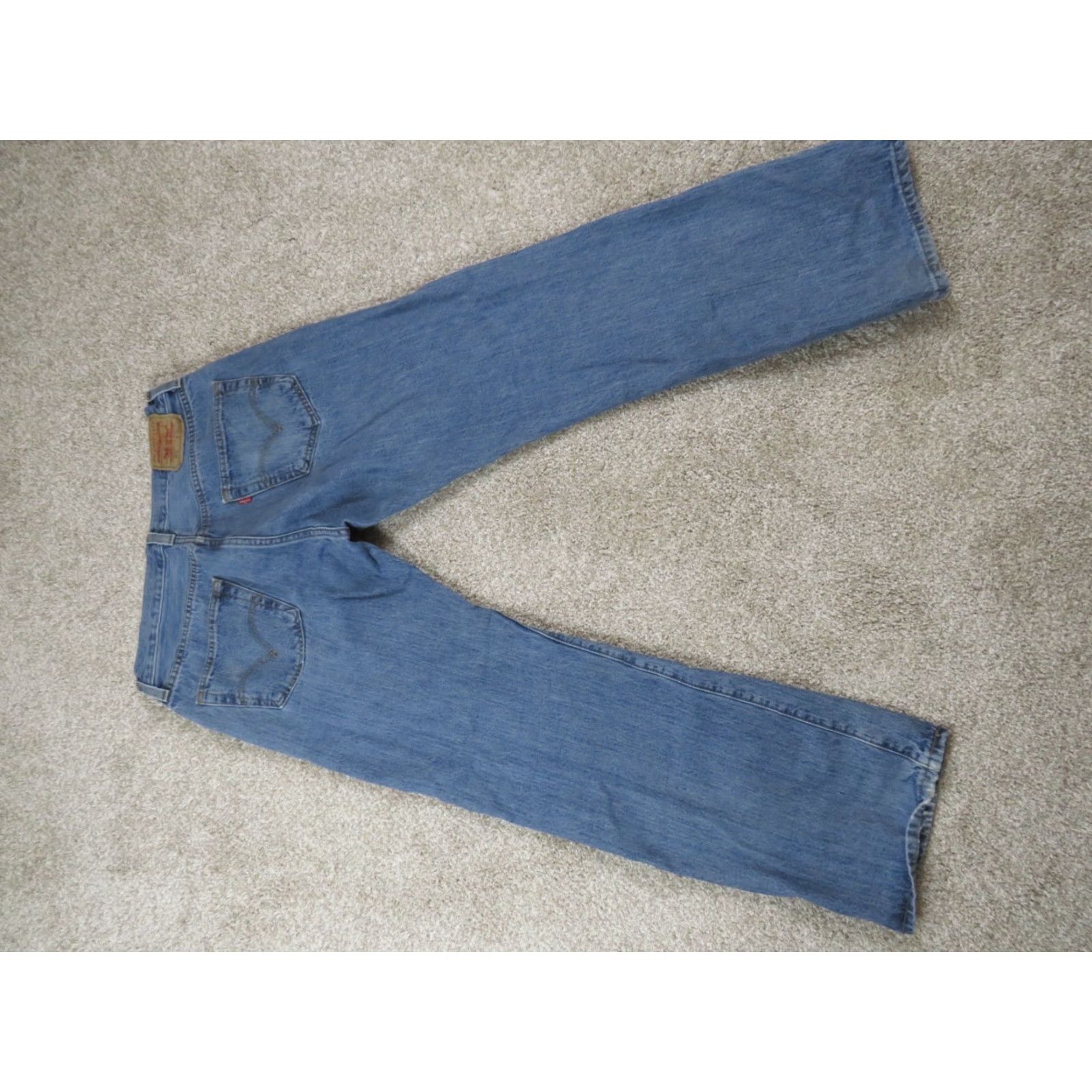 Levi's VINTAGE Levi's 501 Jeans Straight Leg Button Fly Blue 35X30 Men Adults Regular 30 Red Tab 90s USA Size US 35 - 6 Thumbnail