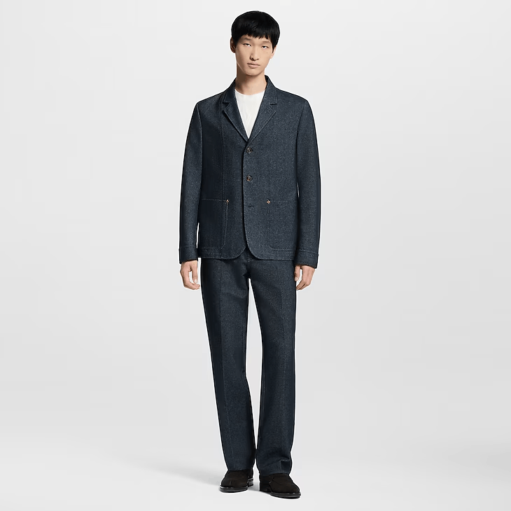 Louis Vuitton Cashmere-Blend Denim Jacket Size US XS / EU 42 / 0 - 7 Thumbnail