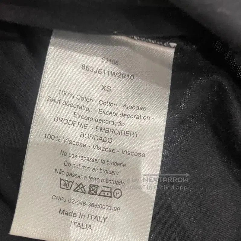 Dior Dior Black Cotton Men's T-Shirt . Size US XS / EU 42 / 0 - 4 Thumbnail
