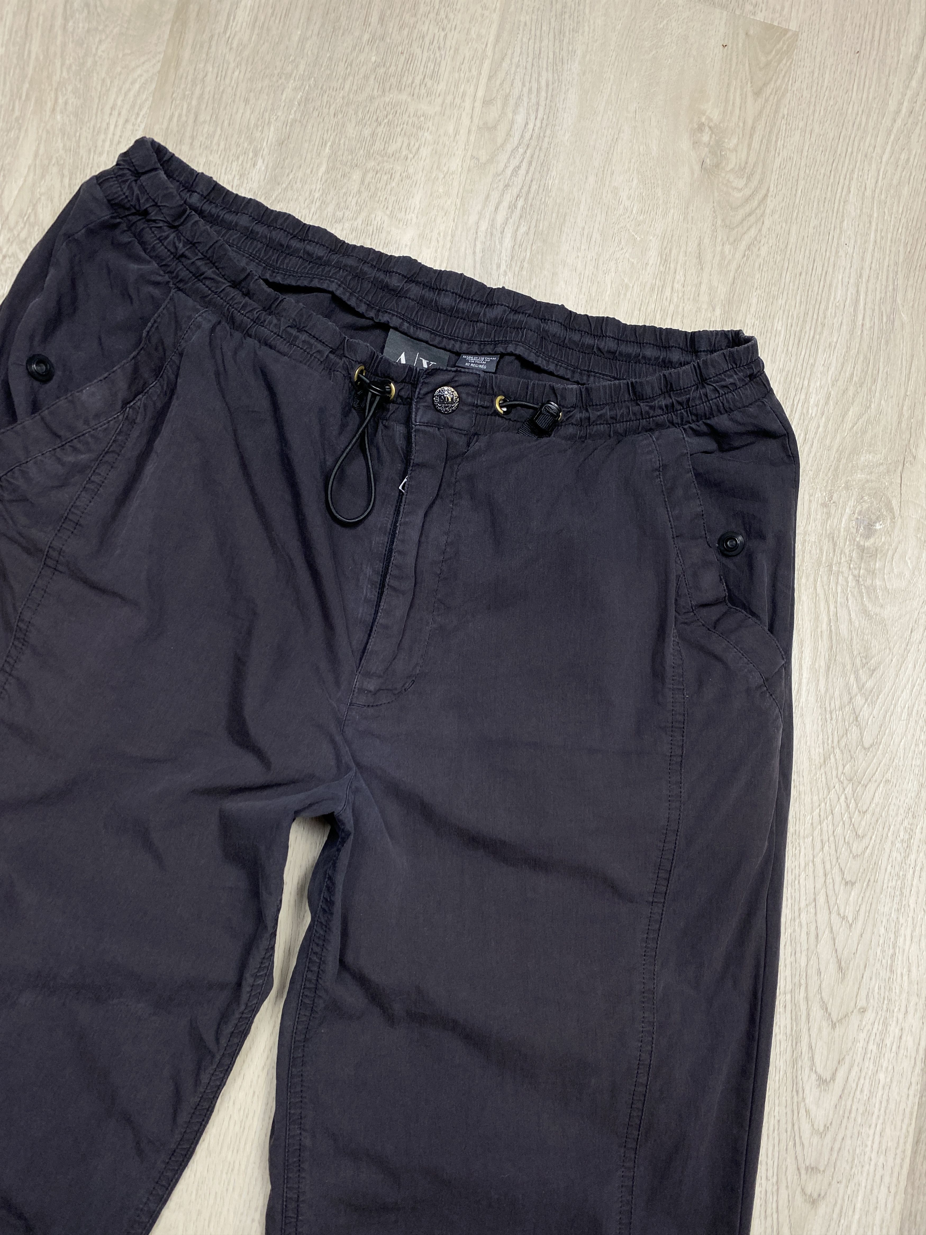 Armani × Armani Exchange × Vintage Armani Exchange Vintage Nylon-Cotton Pants Size US 32 / EU 48 - 2 Thumbnail