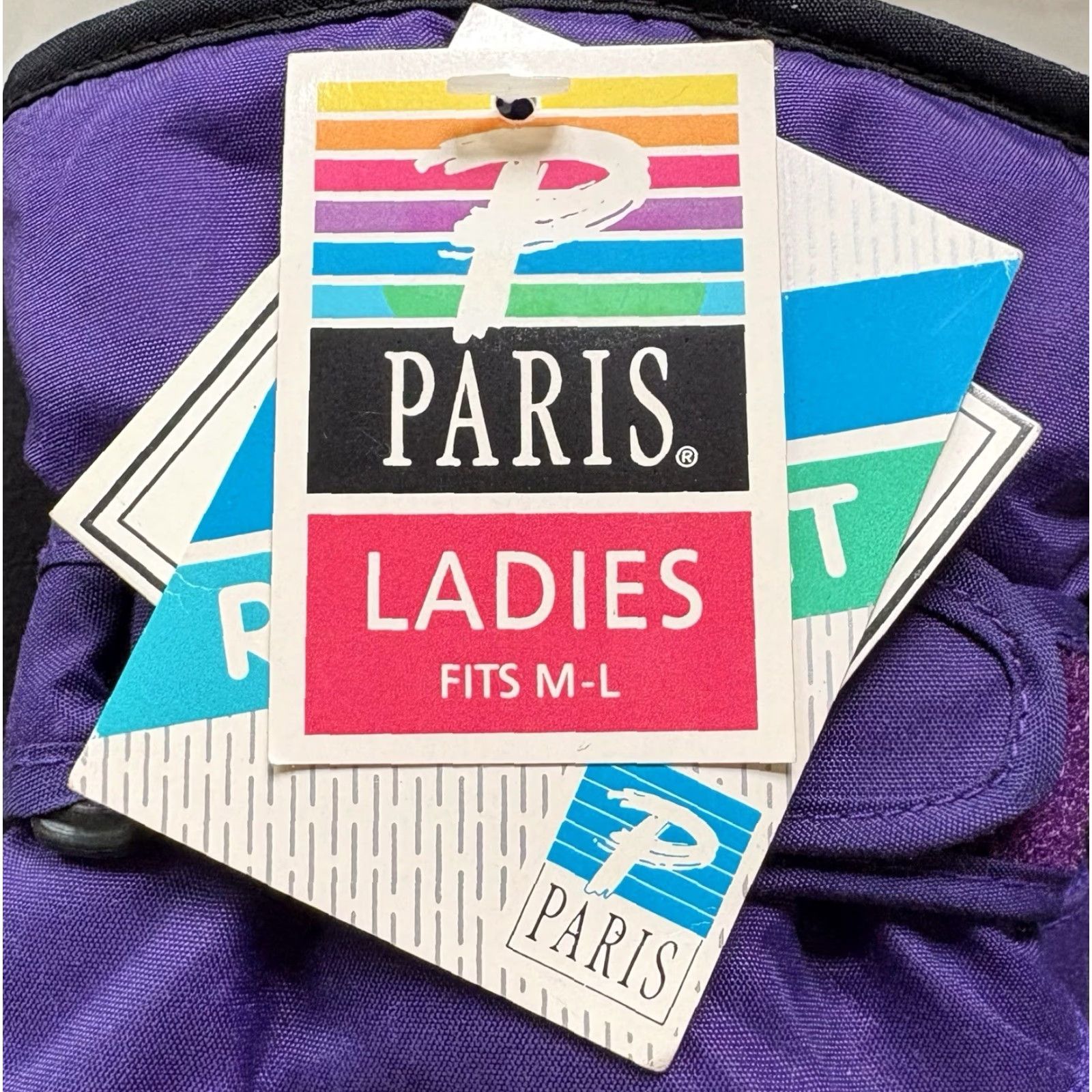 Vintage VINTAGE Paris Accessories Glove Womens Medium- Large Waterproof Winter Nylon 90s Purple NWT Deadstock Women Glove Mens? Size ONE SIZE - 2 Thumbnail