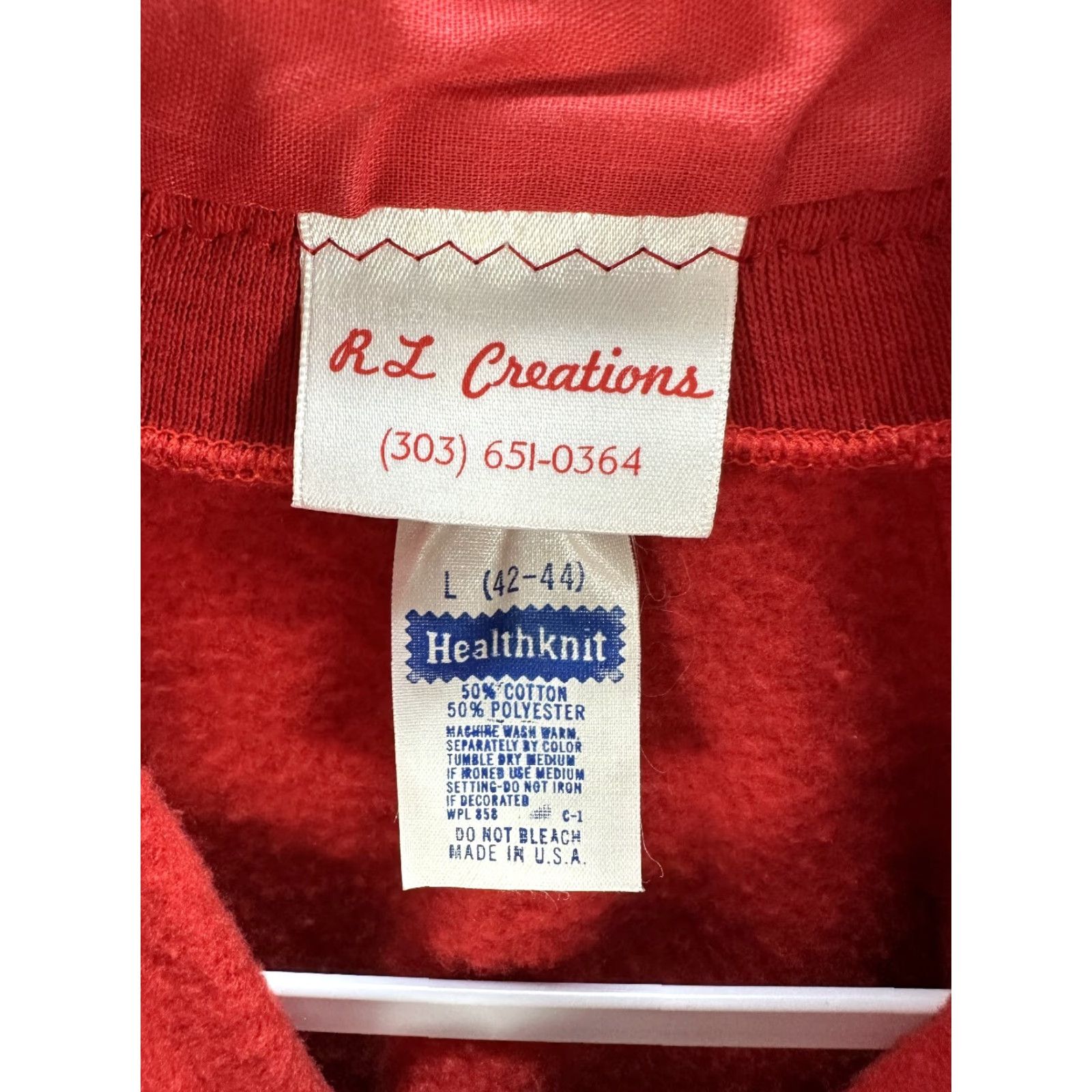 Vintage Vtg Healthknit Red Microfloral Jacket Lined Snap Buttons Lace Trim Long Sleeve Cotton Blend Women Size L Size L / US 10 / IT 46 - 3 Thumbnail