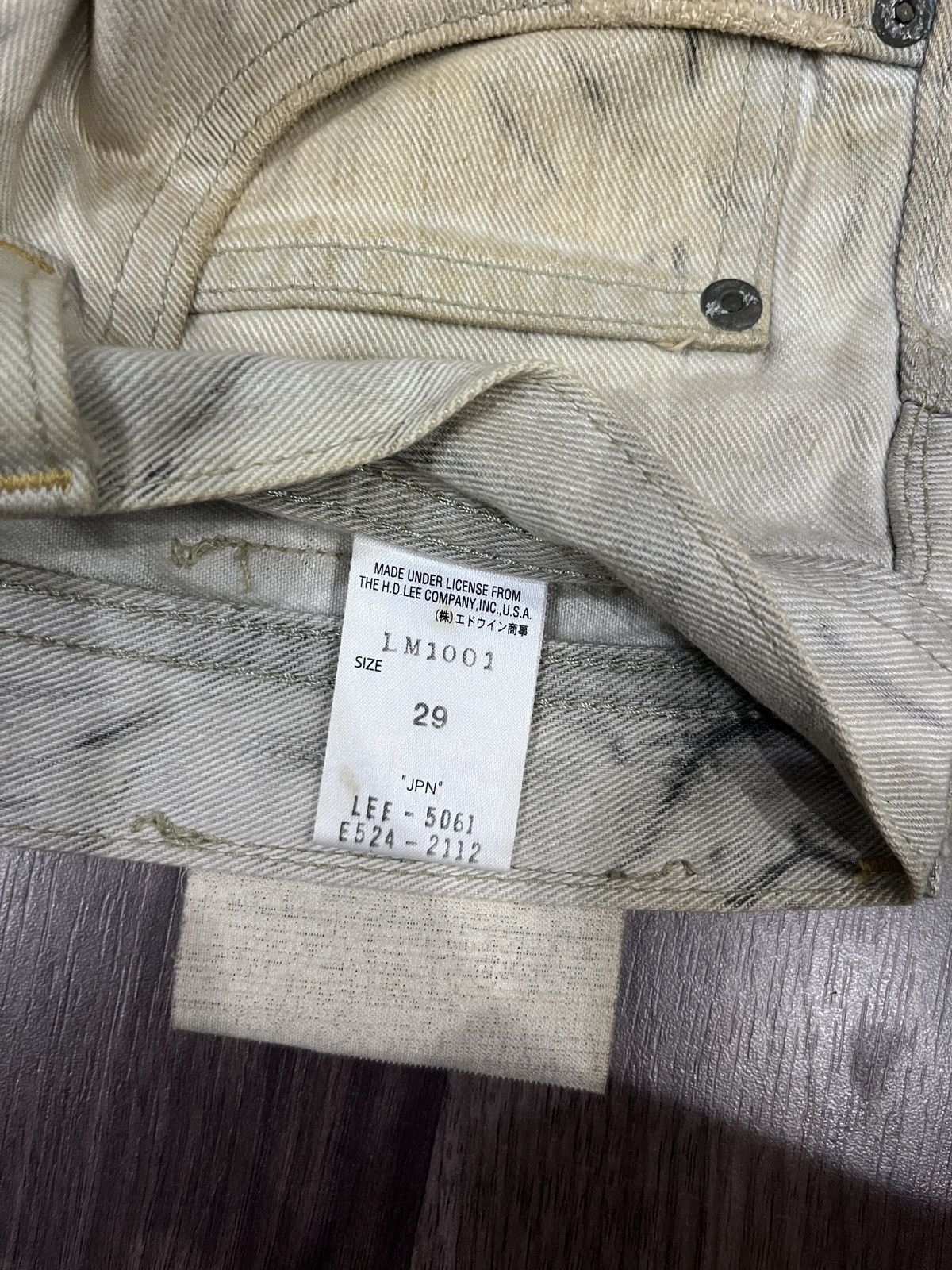 Lee RARE ❗️ Lee Vintage Acid Wash Jean LGB Inspired💥 Size US 29 - 10 Thumbnail