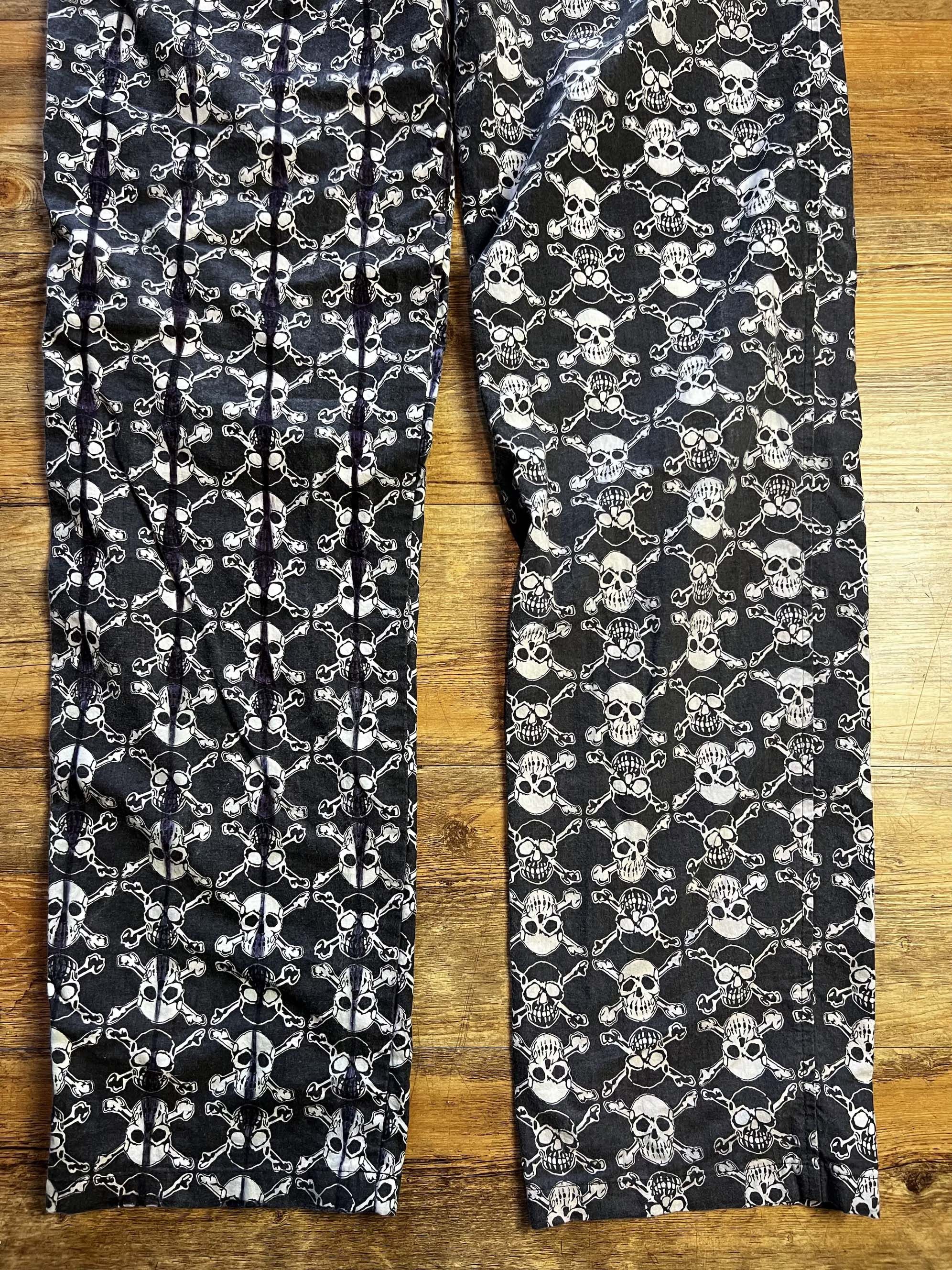 Life's a Beach RARE Vintage 1980's Life's A Beach Skull Print Pants Size US 32 / EU 48 - 13 Thumbnail