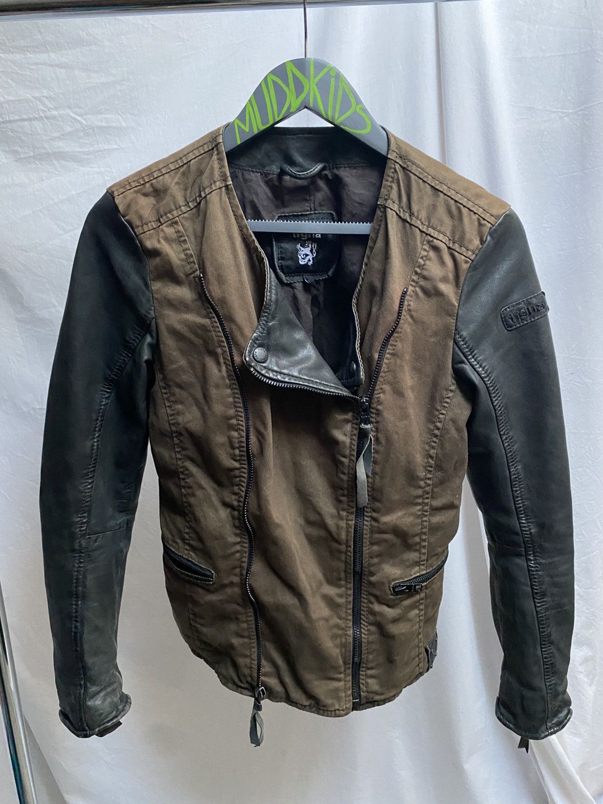 tigha Asymmetrical leather jacket Size M / US 6-8 / IT 42-44 - 2 Thumbnail