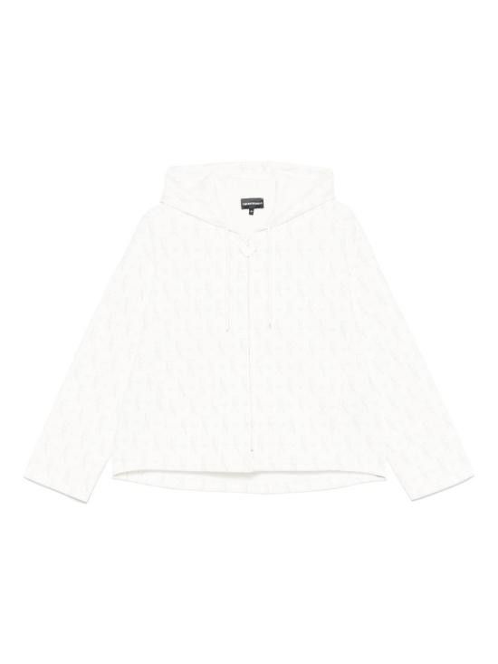 Emporio Armani EMPORIO ARMANI Women Hoodies EW001026 AF10002F0009 White Size M / US 6-8 / IT 42-44 - 1 Thumbnail
