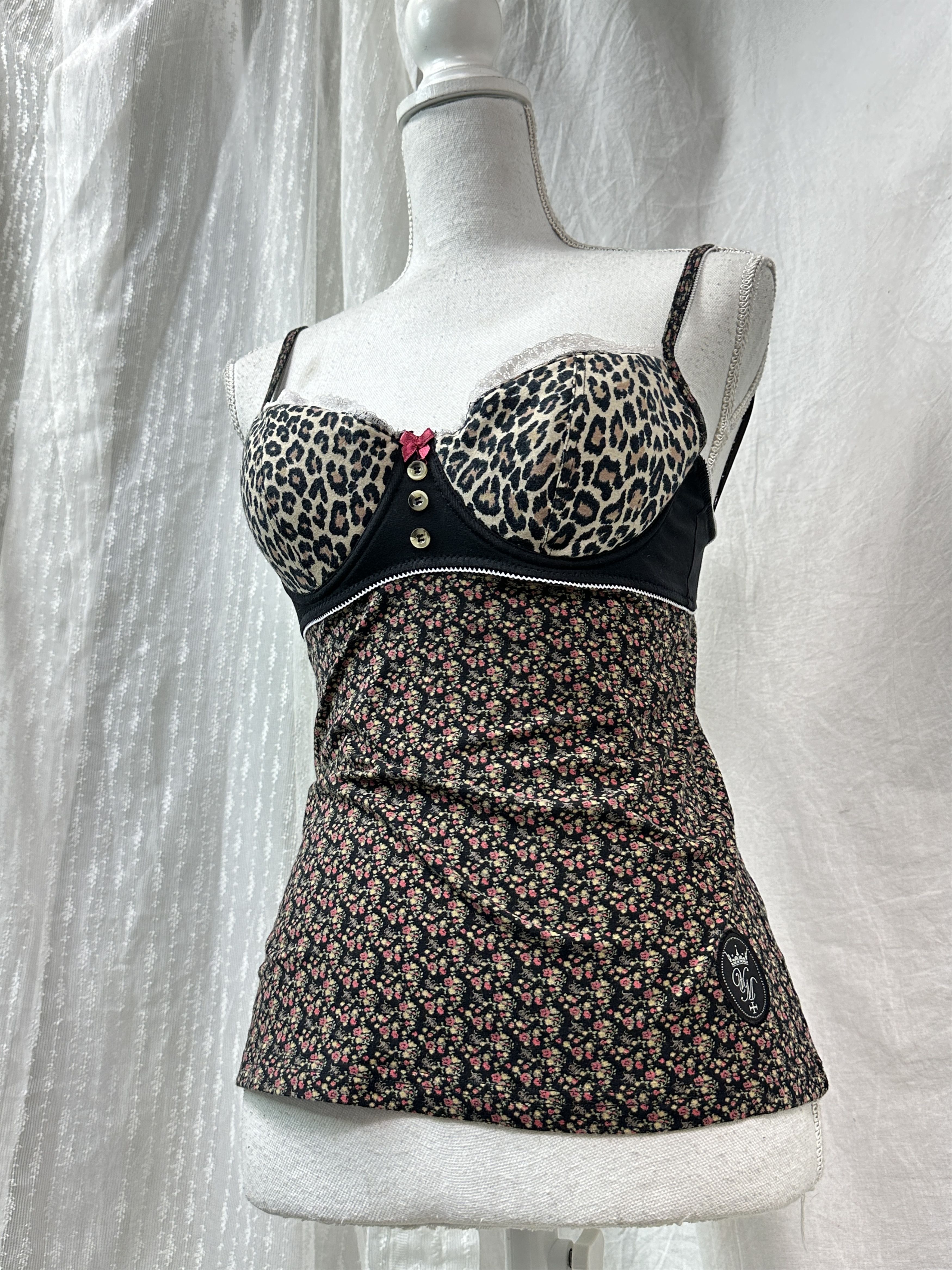 Vintage Vintage Avant Garde Old Money Vive Maria Cheetah Top Y2K Size L / US 10 / IT 46 - 1 Thumbnail