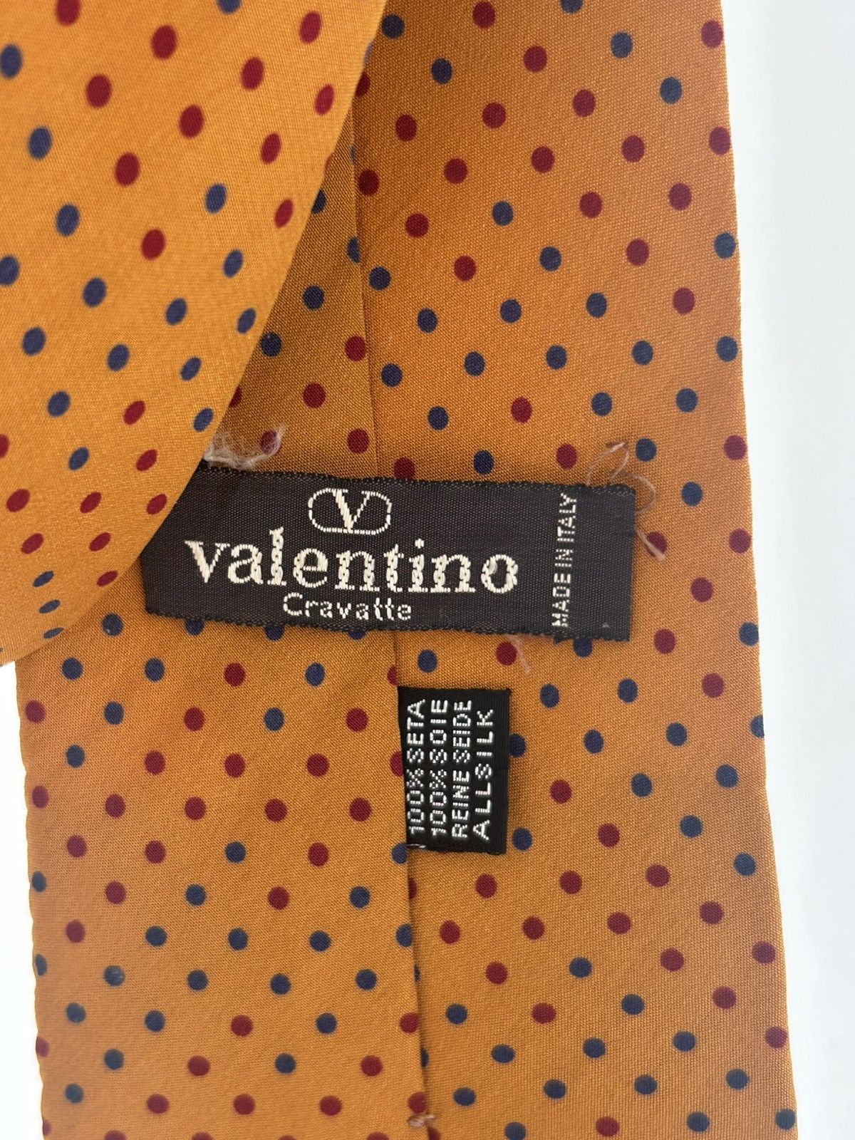 Valentino Valentino Vintage Tie Orange Size ONE SIZE - 5 Thumbnail