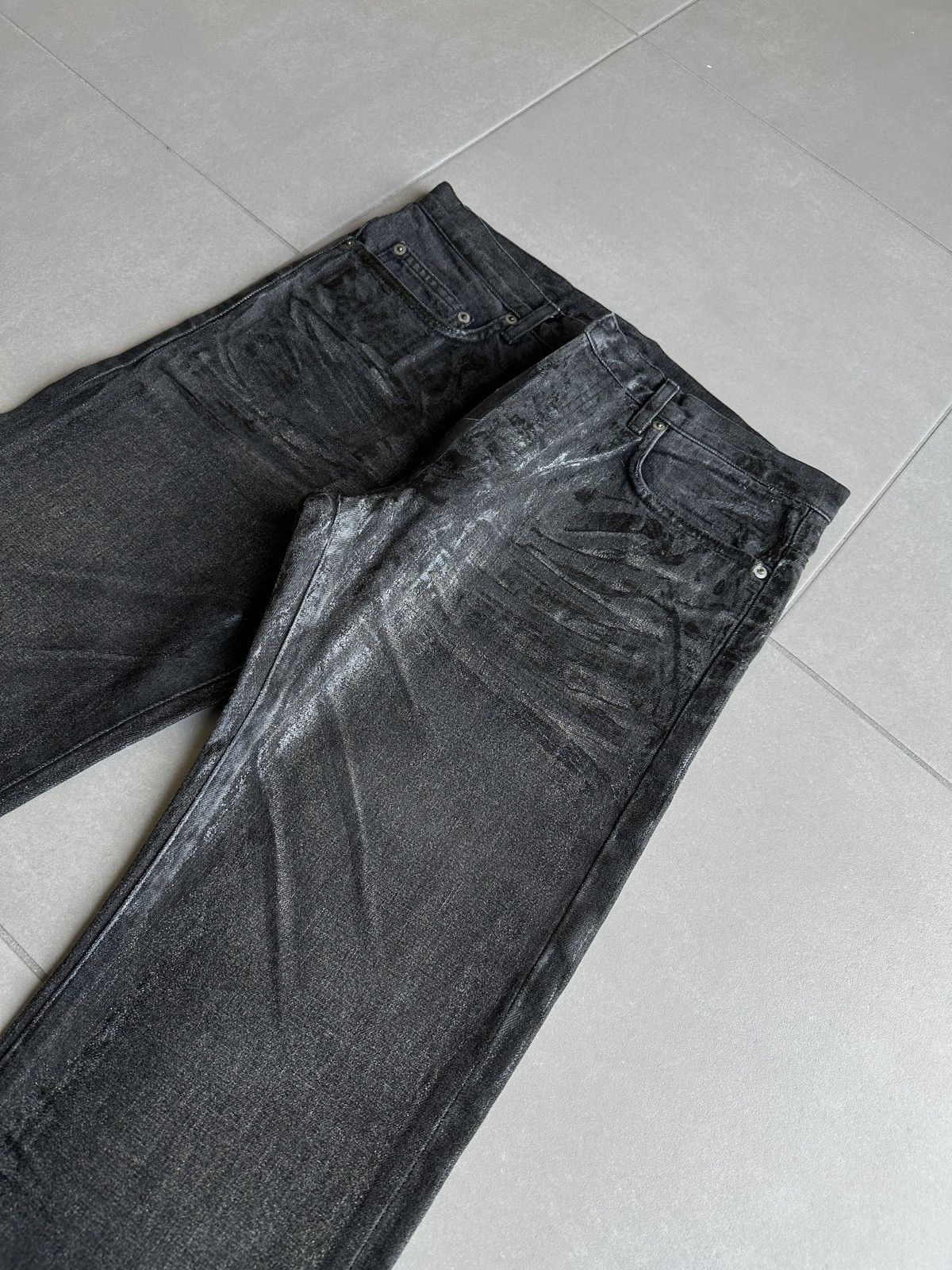 Dior × Hedi Slimane Dior Homme AW07 "navigate" luster waxed denim Size US 32 / EU 48 - 5 Thumbnail
