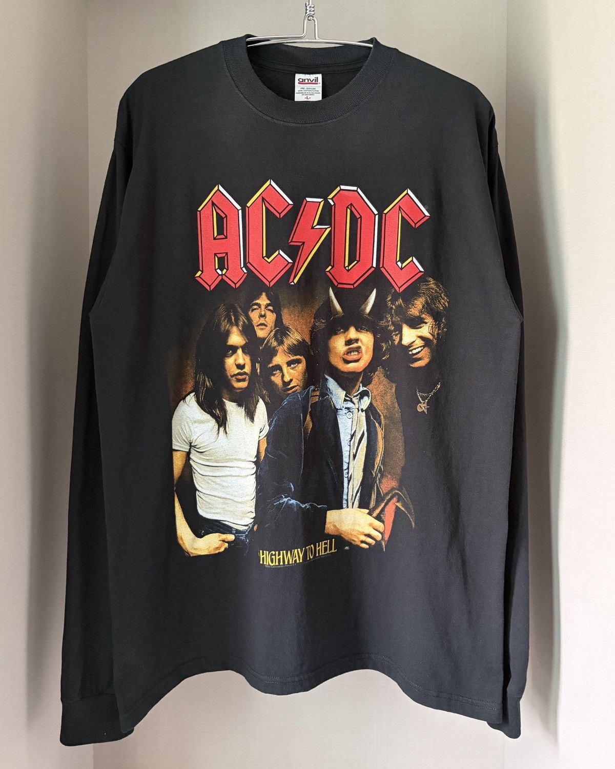 Band Tees Vintage 00s 2001 ACDC Long Sleeve Band Tshirt Size US L / EU 52-54 / 3 - 1 Thumbnail
