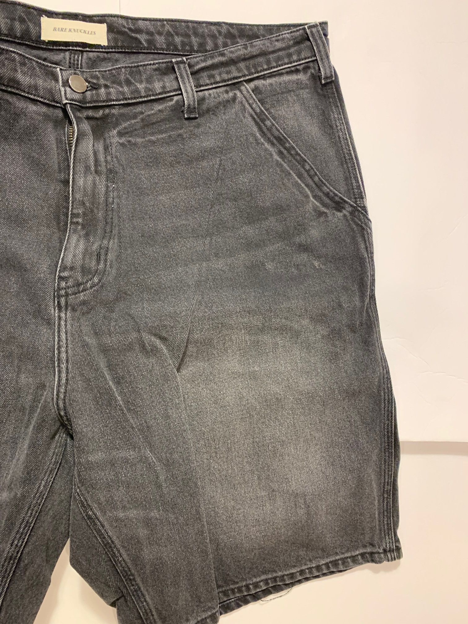 Bare Knuckles Denim Shorts Jean Jorts Tommy Dusk Black Size US 38 / EU 54 - 4 Thumbnail