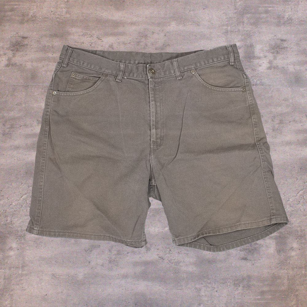 Denver Hayes × Vintage Vintage 1990’s Denver Haynes Baggy Denim Olive Green Shorts Size US 36 / EU 52 - 1 Thumbnail