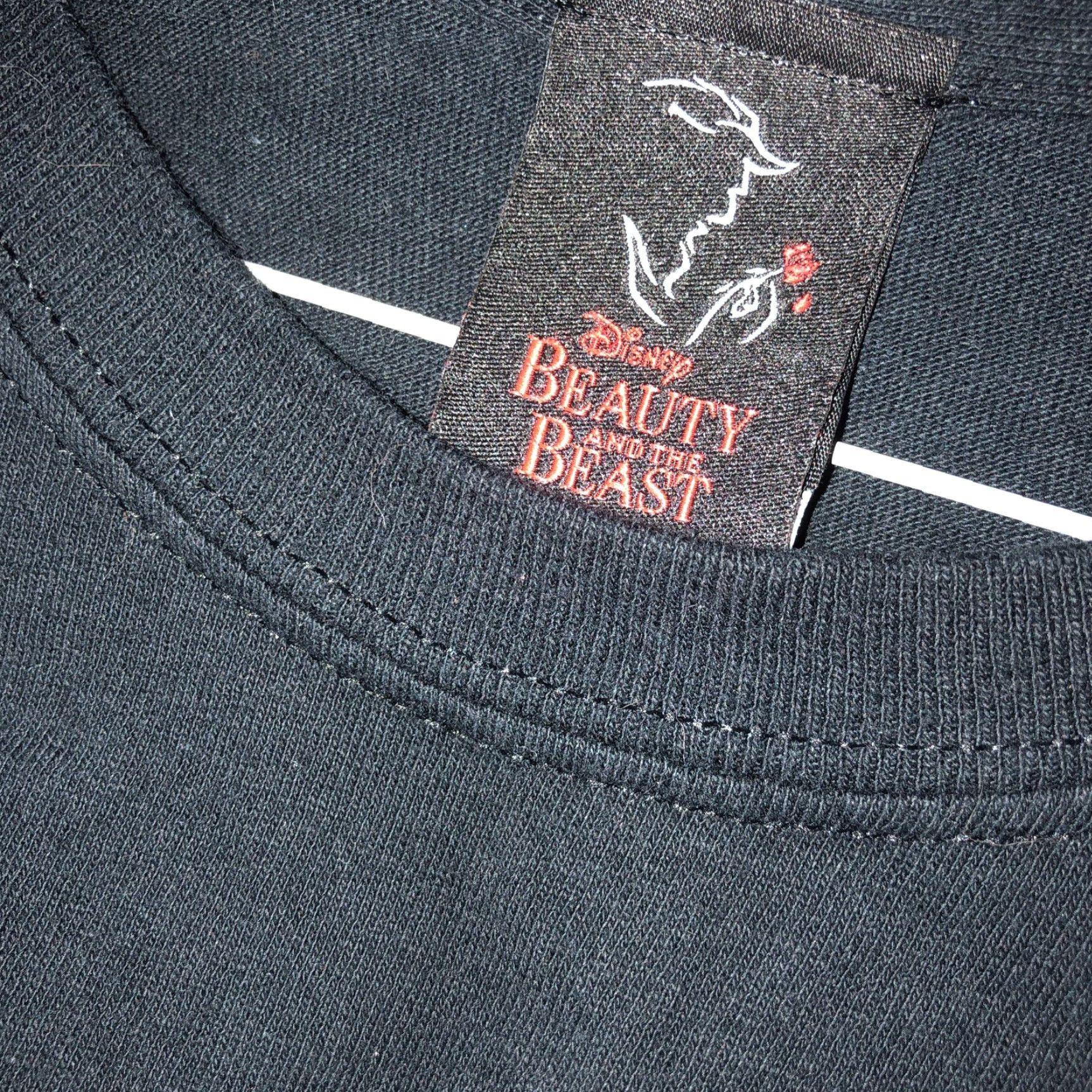 Gildan VTG Disney Beauty and the Beast Graphic T-Shirt XL Black Short Sleeve Men Gildan Crew Neck Cotton Logo Size US XL / EU 56 / 4 - 3 Thumbnail