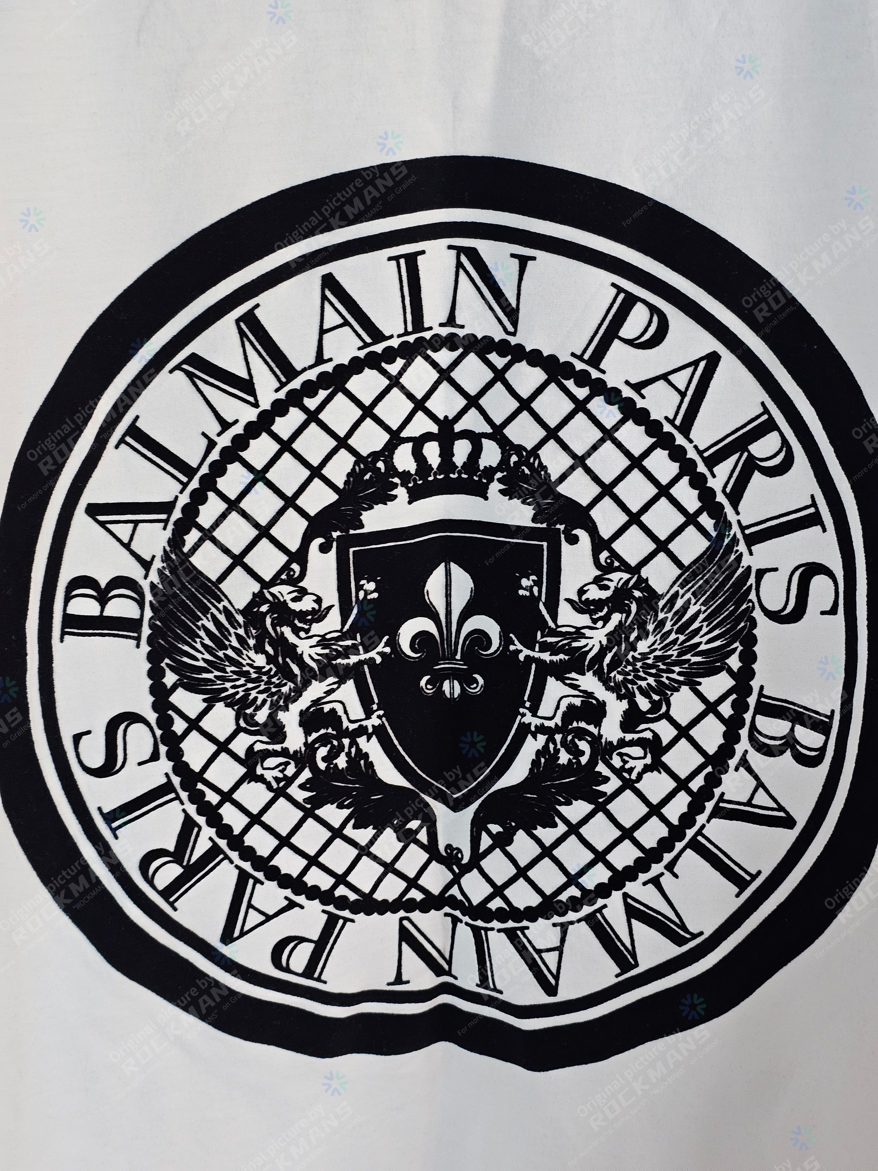 Balmain Balmain Logo Fleece-Lined T-Shirt Size XL Size US XL / EU 56 / 4 - 2 Thumbnail