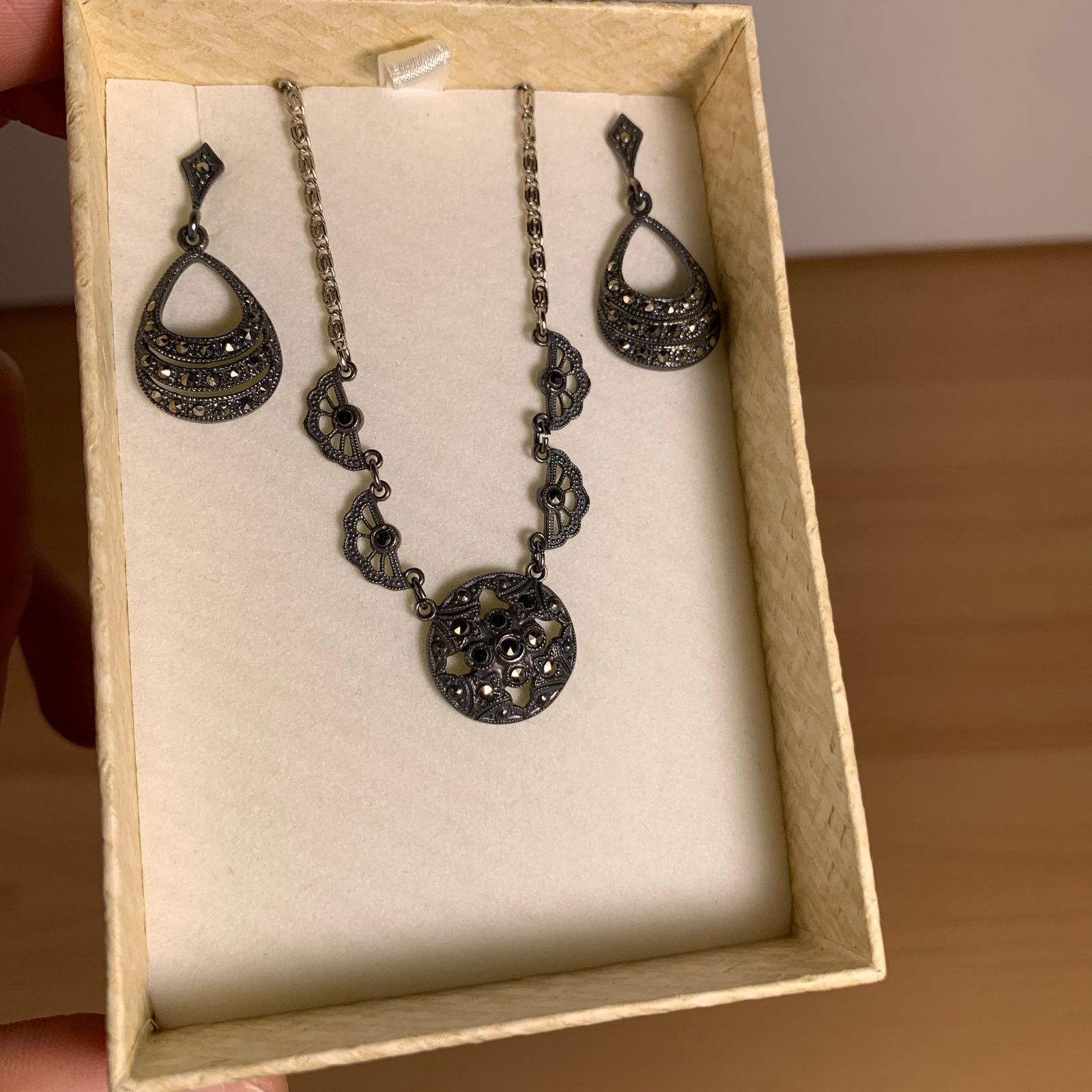 Other Biondi Sterling Silver 925 Necklace with Earring Size ONE SIZE - 8 Thumbnail