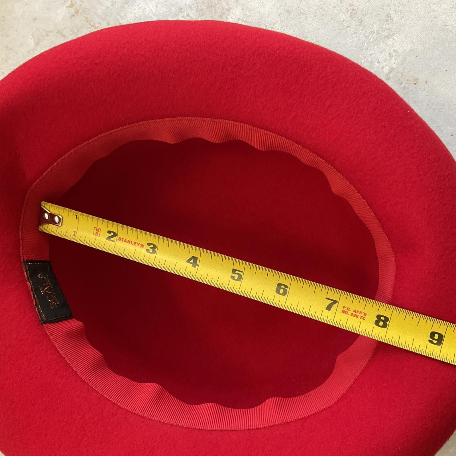 Black Scale vintage 90's red scala wool hat Size ONE SIZE - 4 Thumbnail