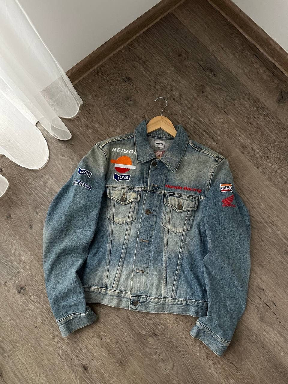 Honda × Vintage Vintage Honda Repsol GAS Racing Denim Jacket Size US M / EU 48-50 / 2 - 3 Thumbnail