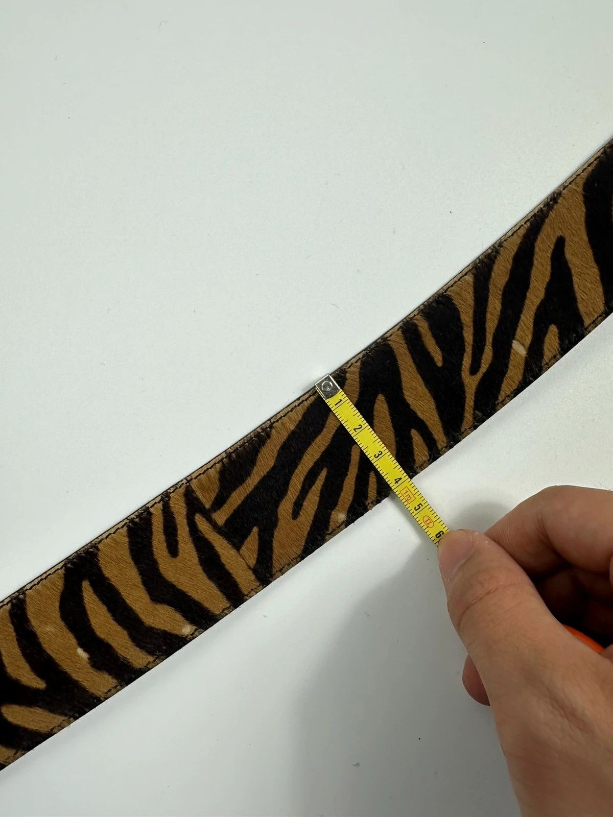 Prada Prada SS2011 Zebra Fur Brown Belt Size 34 - 11 Thumbnail