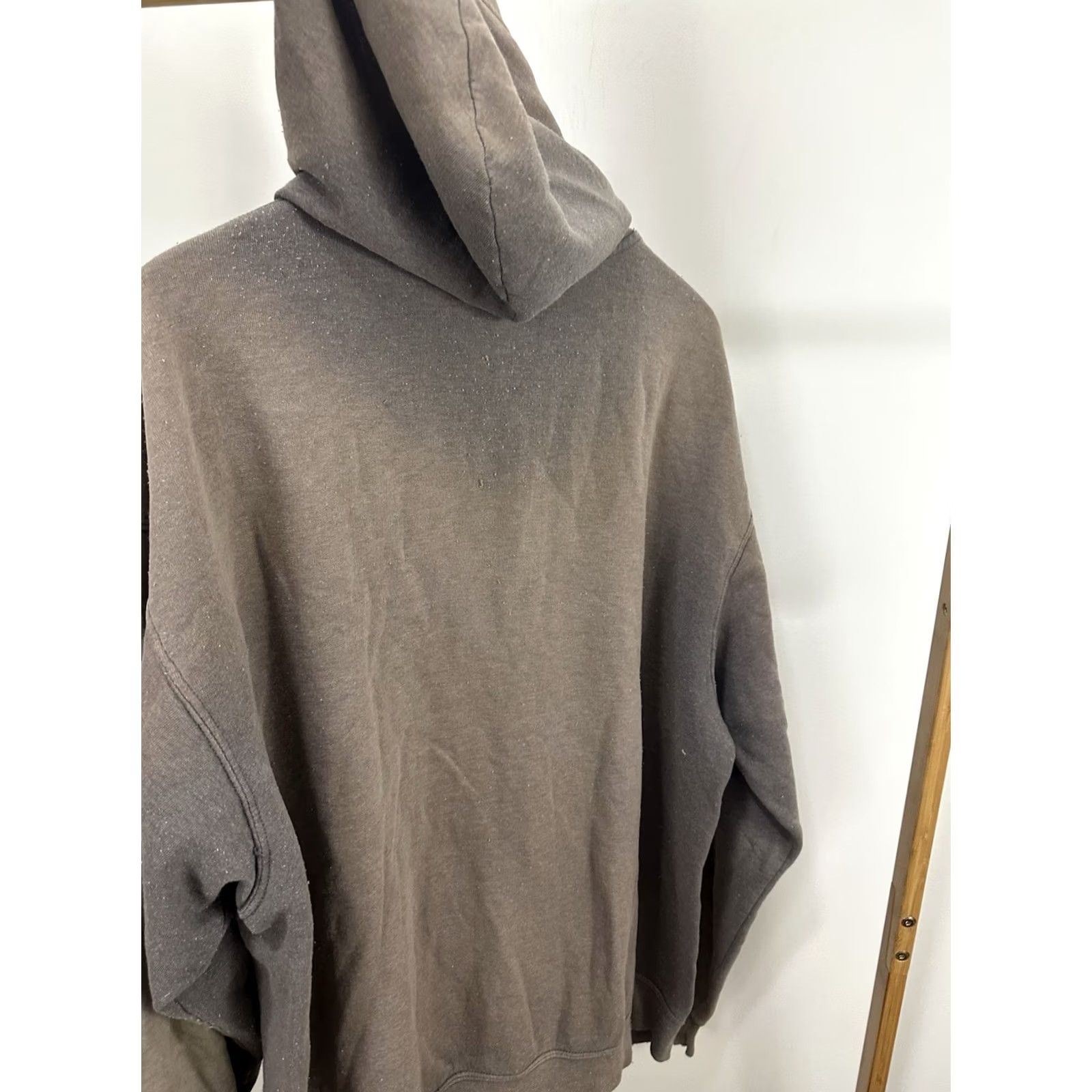Fruit Of The Loom VINTAGE Fruit of the Loom Hoodie Gray Full Zip WIP Thin Worn Sweatshirt Size XL Mens Size US XL / EU 56 / 4 - 4 Thumbnail