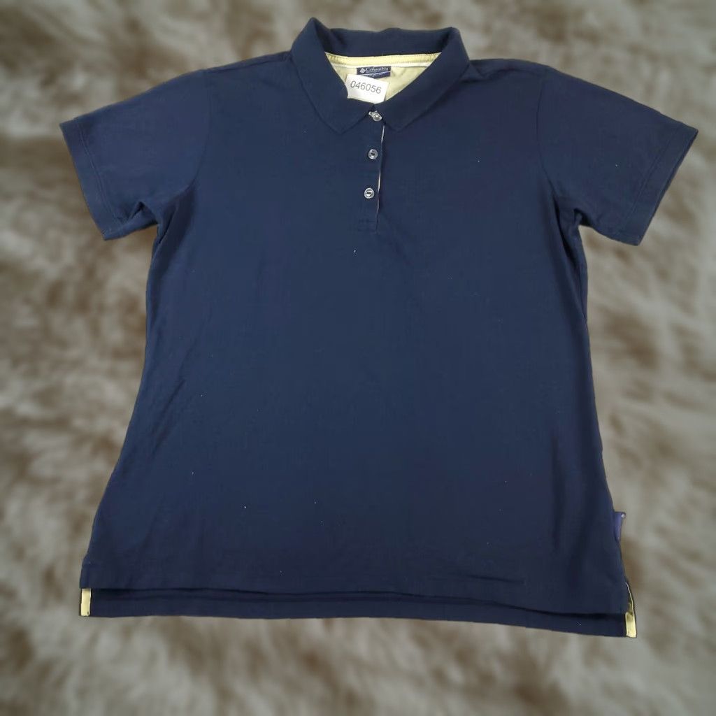Vintage Columbia Polo Shirt Womens Large Blue Casual Short Sleeve Ladies Size L / US 10 / IT 46 - 1 Thumbnail