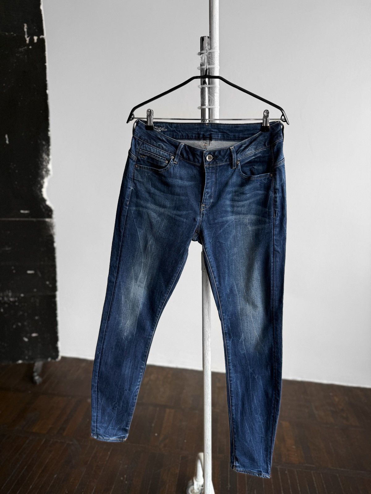 G-Star G-Star RAW Womens Midge Zip Mid Waist Skinny Jeans Blue Size 32" / US 10 / IT 46 - 4 Thumbnail
