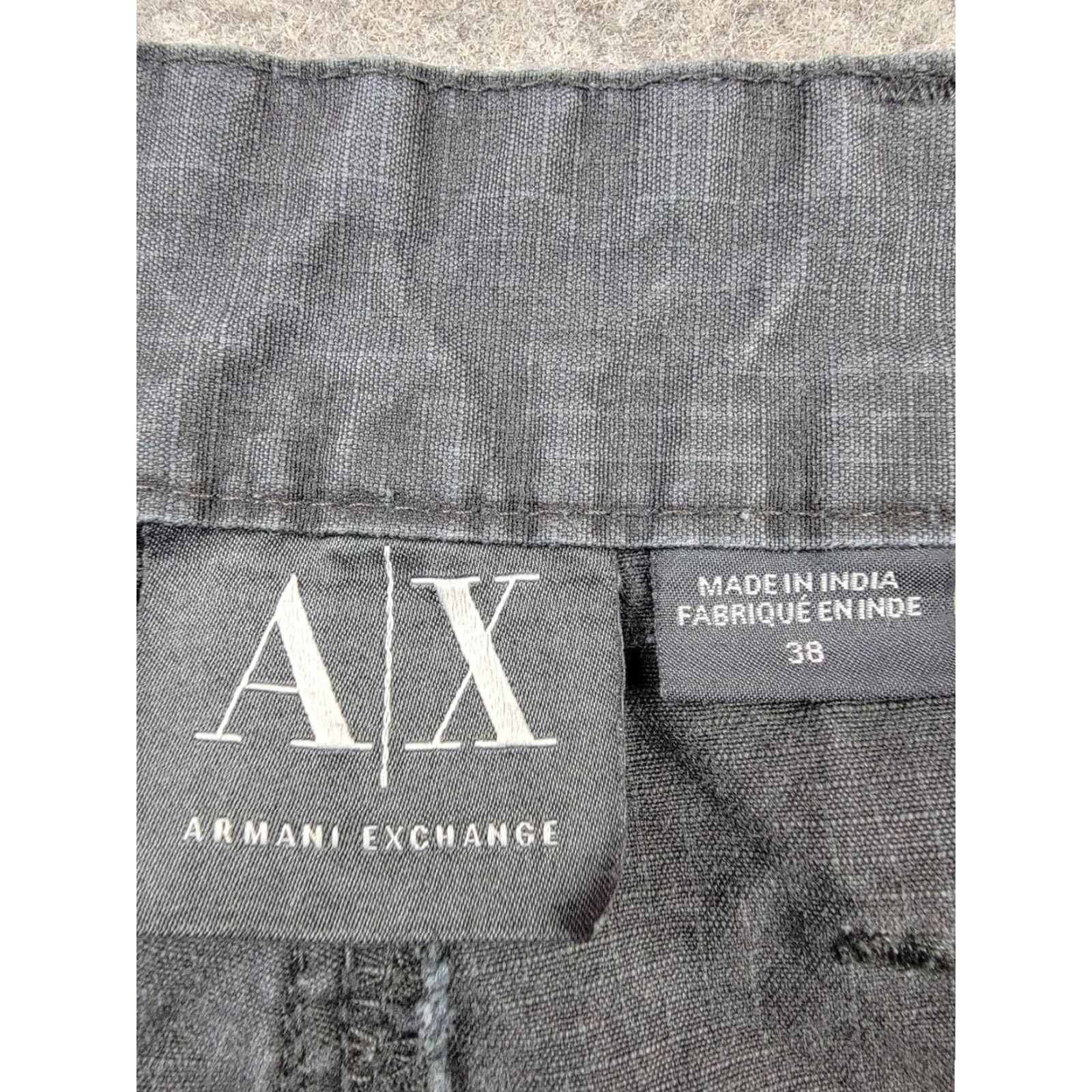 Armani Exchange Armani Exchange Cargo Pants Mens 38 Gray Drawstring Hem Front Zip Pockets Cargo Style Straight Leg 32in Inseam Size US 38 / EU 54 - 6 Thumbnail