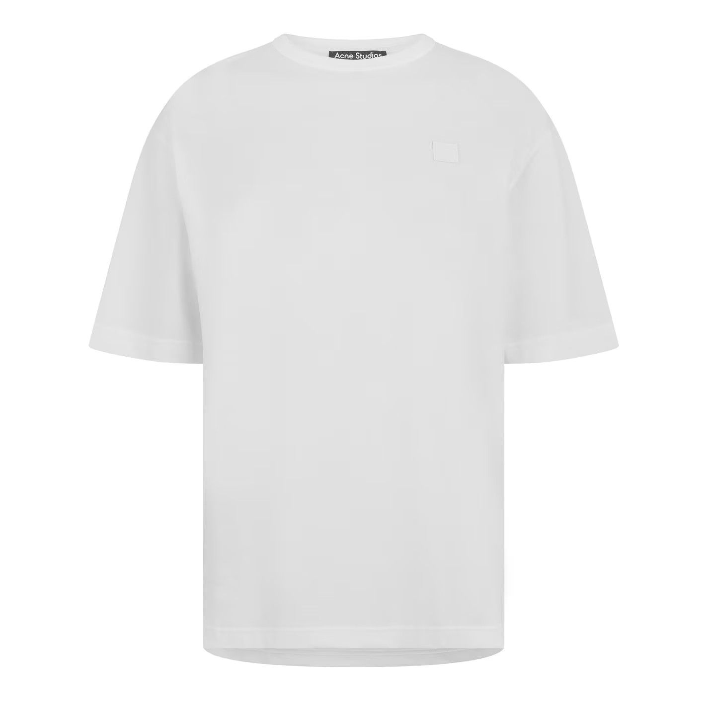 Acne Studios o1g2r1mq0825 Face Patch T-Shirt in Optic White Size US L / EU 52-54 / 3 - 1 Thumbnail